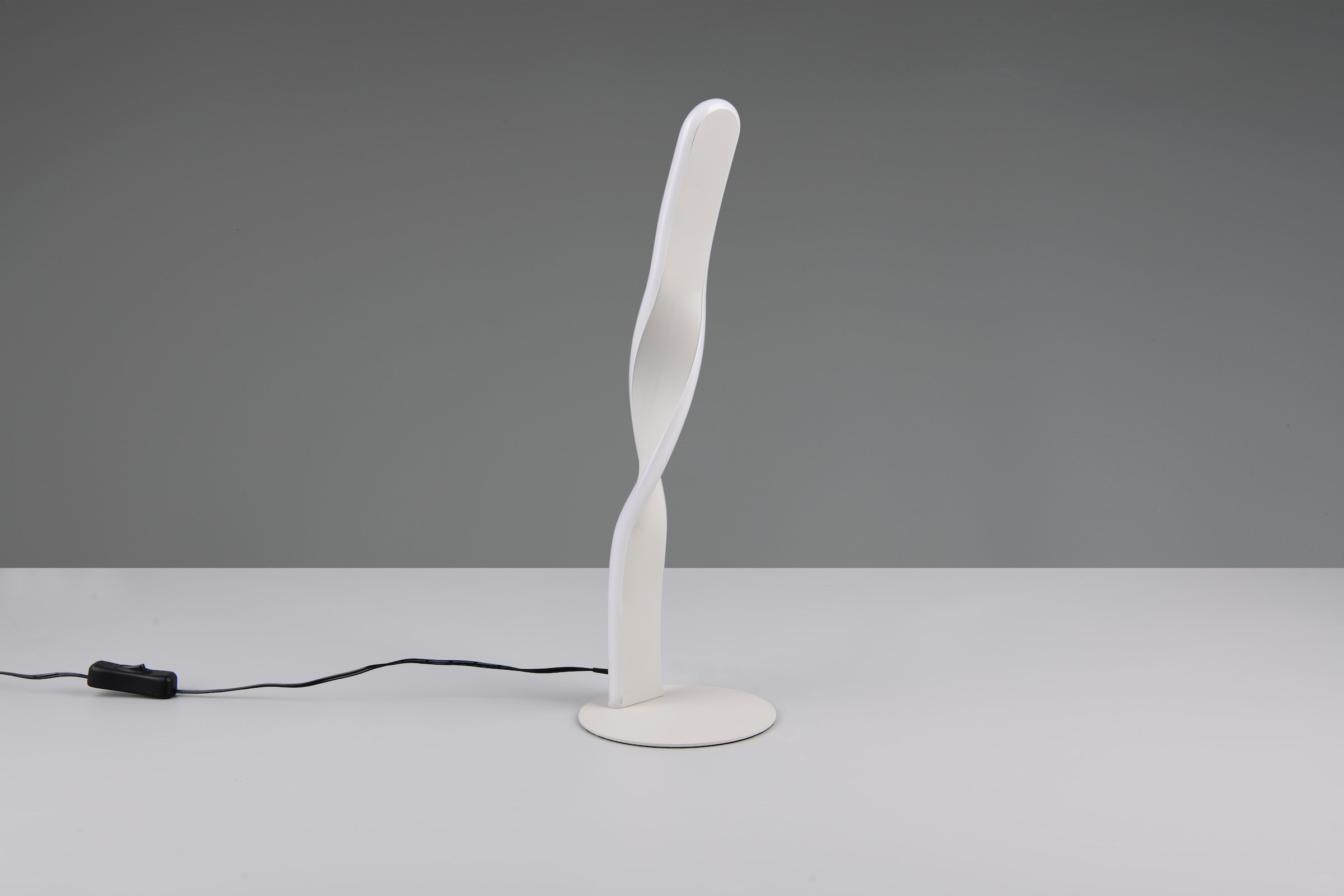 OTTO home LED Tischleuchte »ADELLA, LED Tischlampe 10W 1020 Lumen 3000K warmweiß, Höhe 41 cm« LED-Board 1 Stk. Warmweiß Metall in warm grey, Schnurschalter ON/OFF mit 150cm Kabel