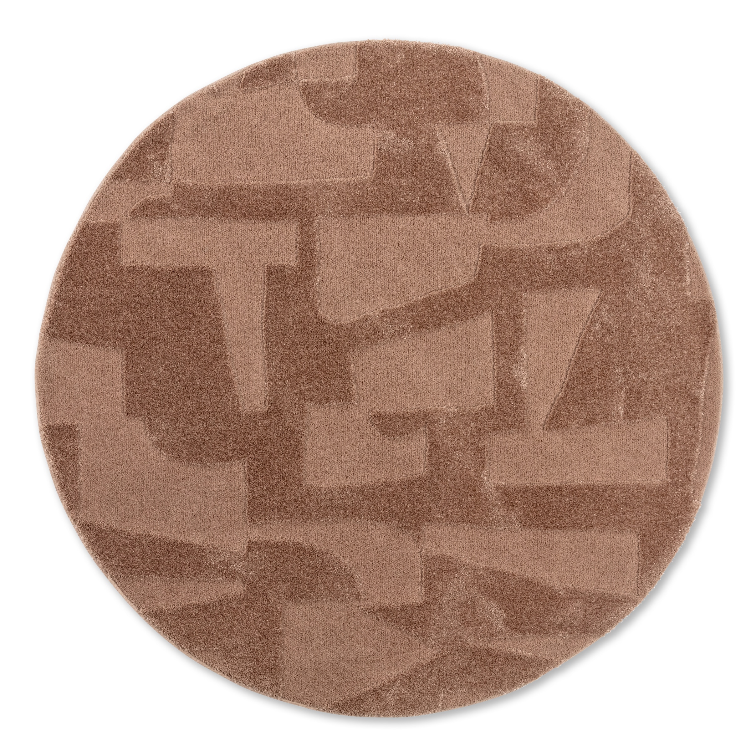 SCHÖNER WOHNEN-Kollektion Teppich "Blaze 252" rund 28 mm Höhe Indoor, pflegeleicht, verschiedene Formen, Hoch Tief Struktur