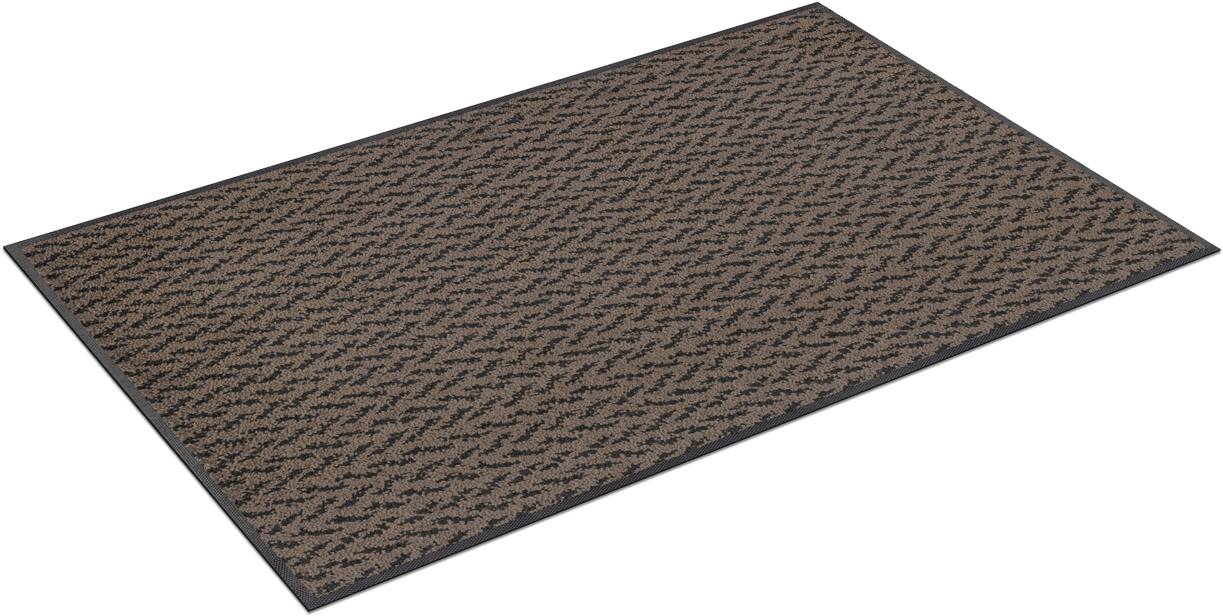 wash+dry by Kleen-Tex Teppich "Duo Mocha" rechteckig 9 mm Höhe rutschhemmen günstig online kaufen