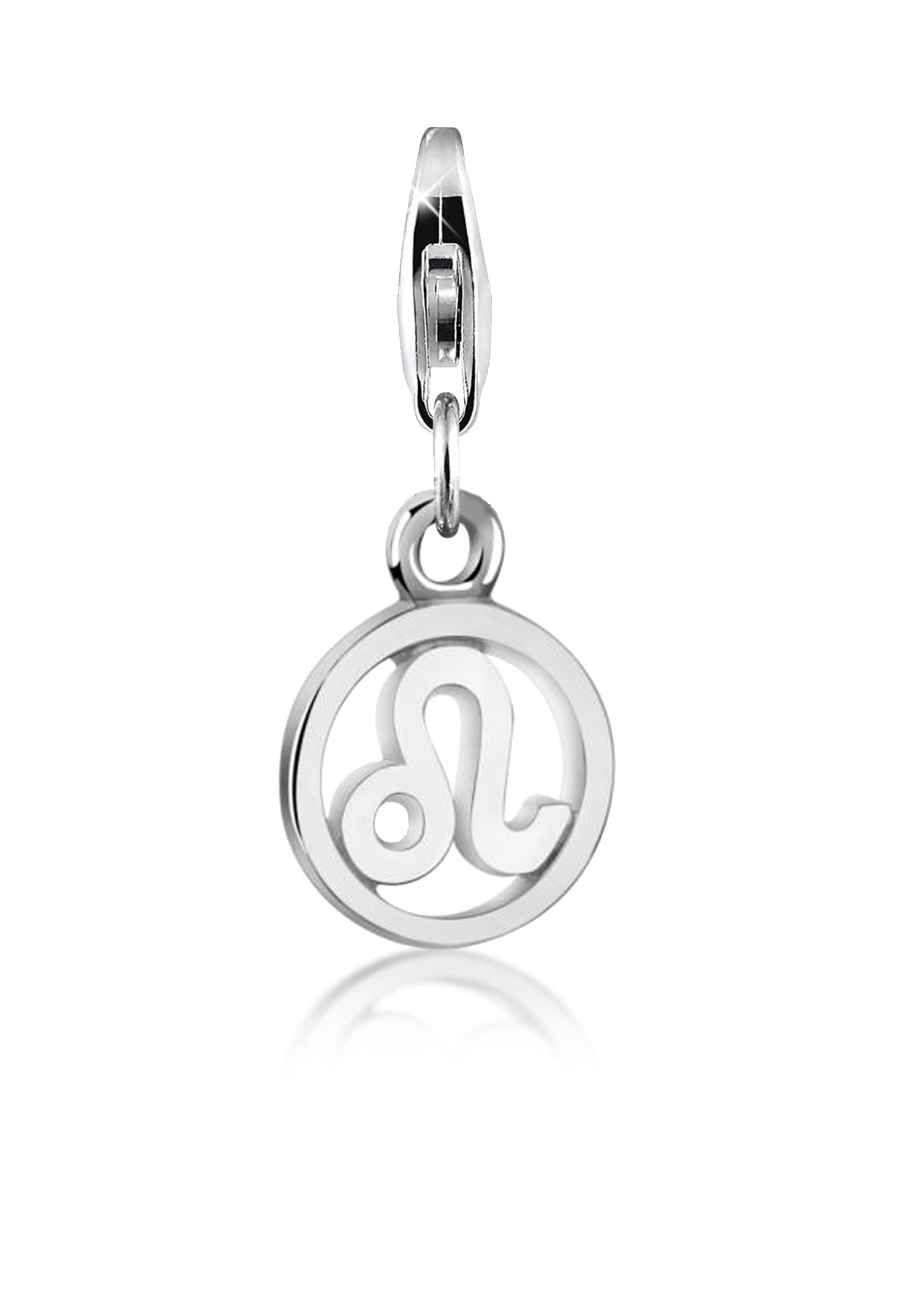 Nenalina Charm-Einhänger »Löwe Sternzeichen 925 Silber« Anhänger Horoskop