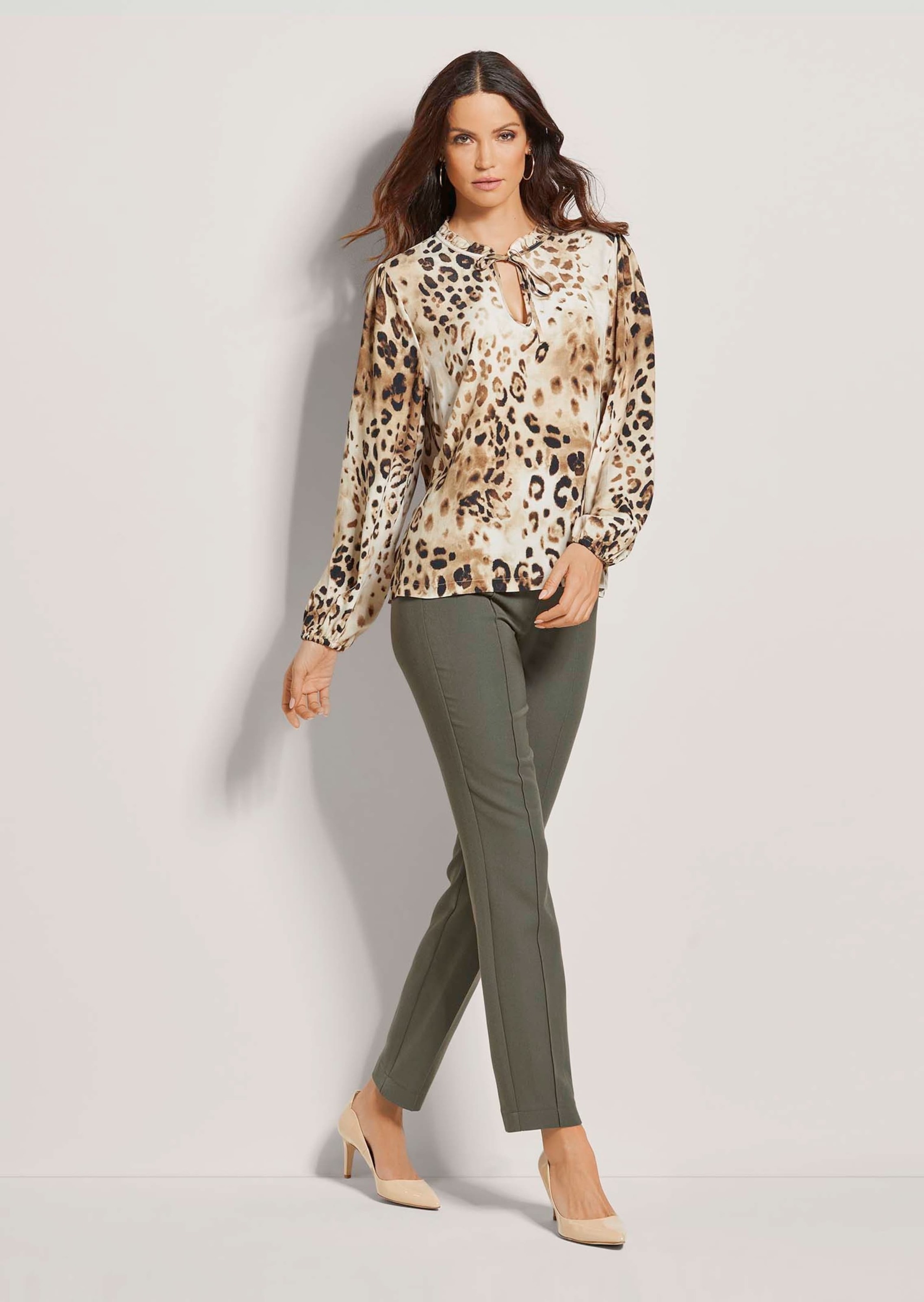 Thumbnail - MADELEINE Langarmbluse "Bluse Tunika-Bluse mit Unikat-Print"