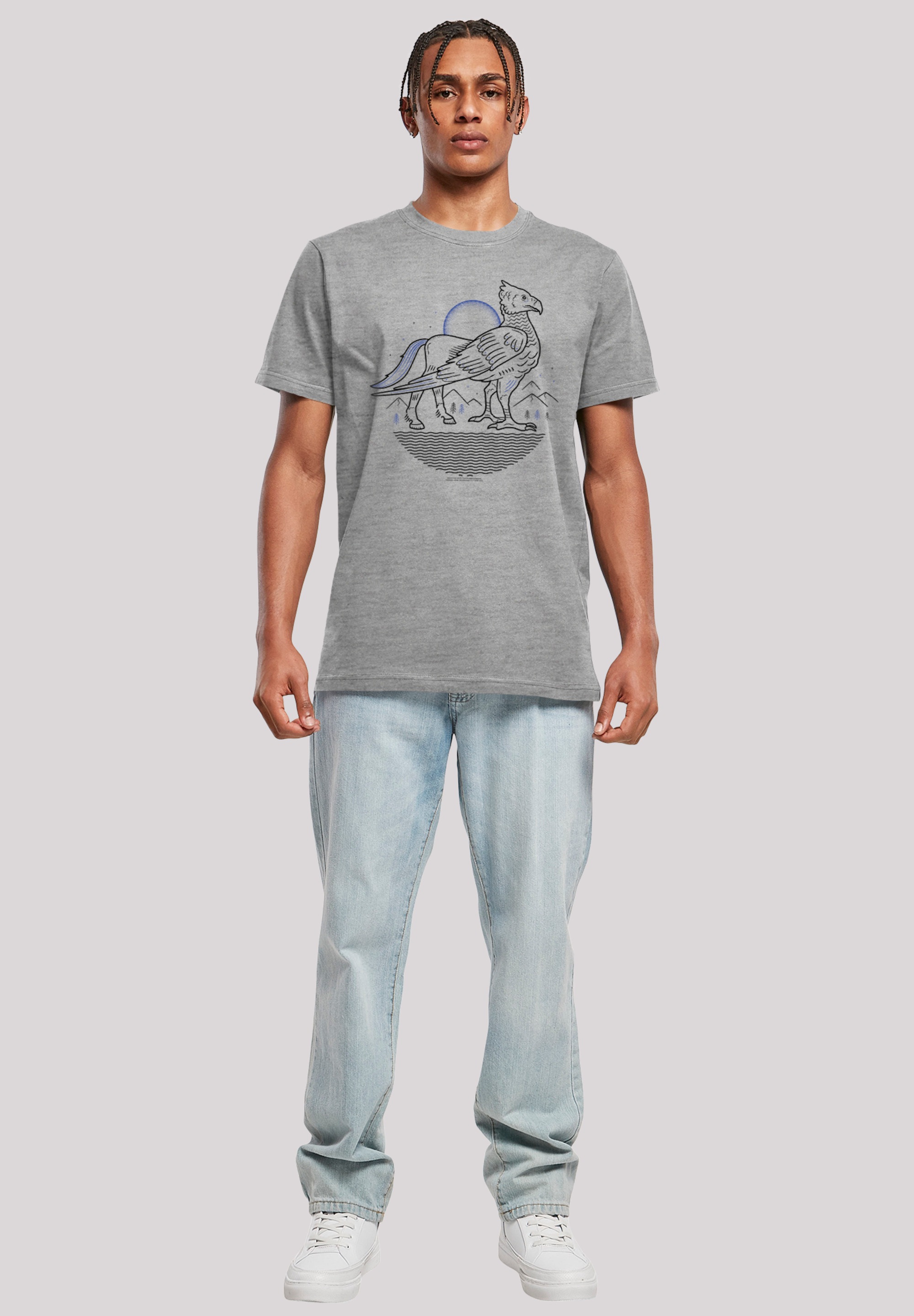 F4NT4STIC T-Shirt »Harry Potter Buckbeak Line Art«, Print