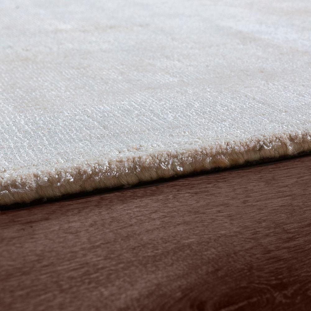 Paco Home Teppich »Glori 330«, rechteckig, 9 mm Höhe, Handweb, Kurzflor, 100% Viskose, handgewebt, mit leichtem Schimmer