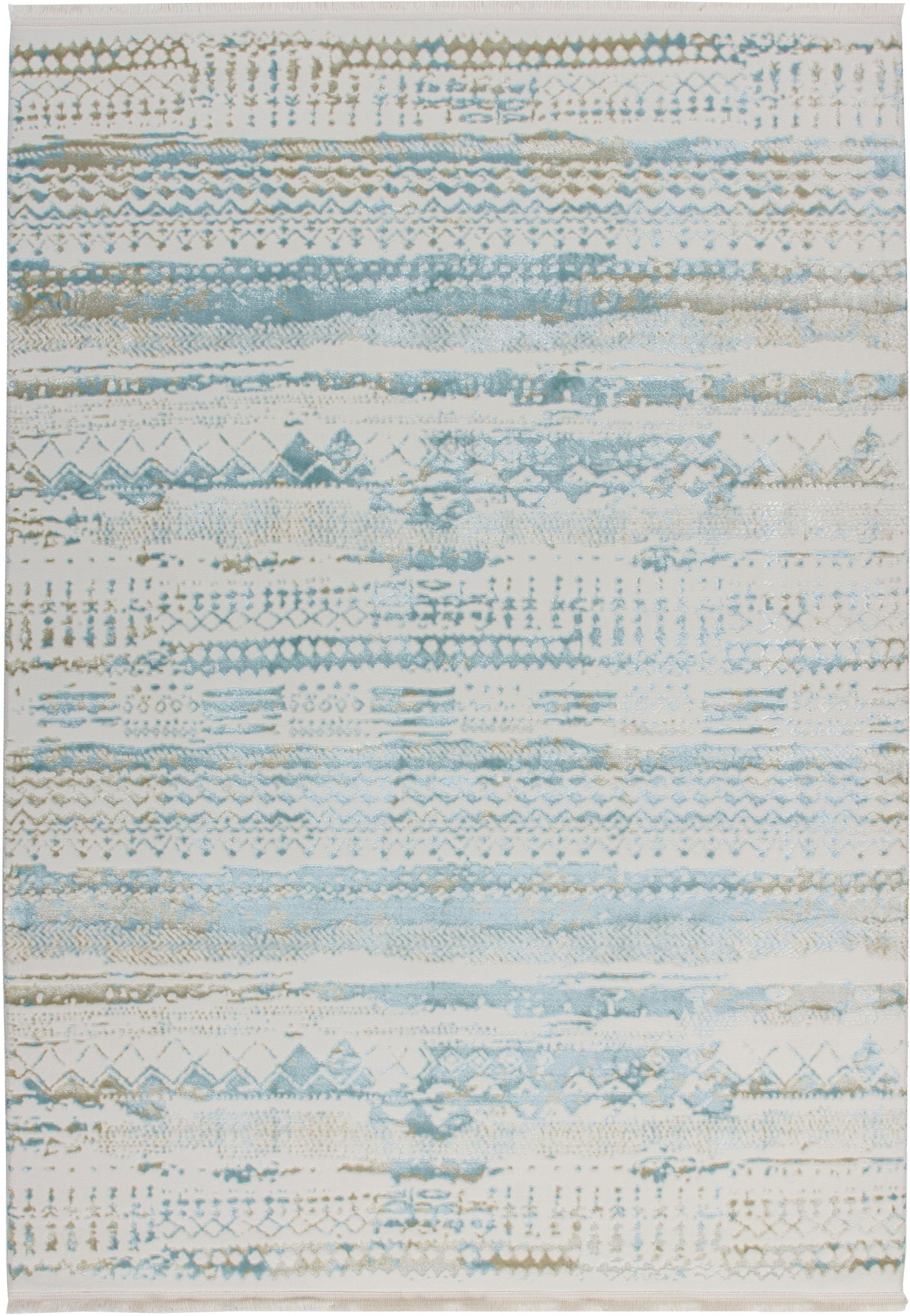 calo-deluxe Teppich »Texsa 355«, rechteckig, 15 mm Höhe, Vintage Design, Wohnzimmer