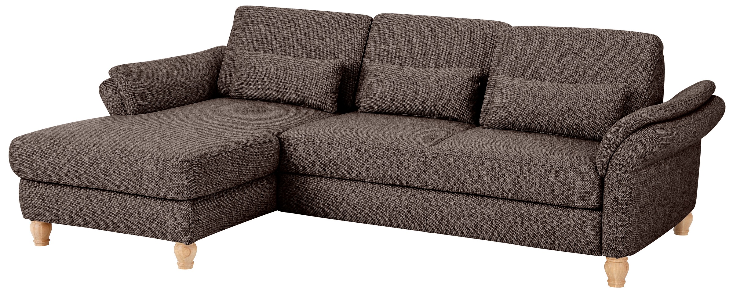 Home affaire Ecksofa »Palace L-Form«, incl. Sitztiefenverstellung, wahlweise mit Bettfunktion und Stauraum