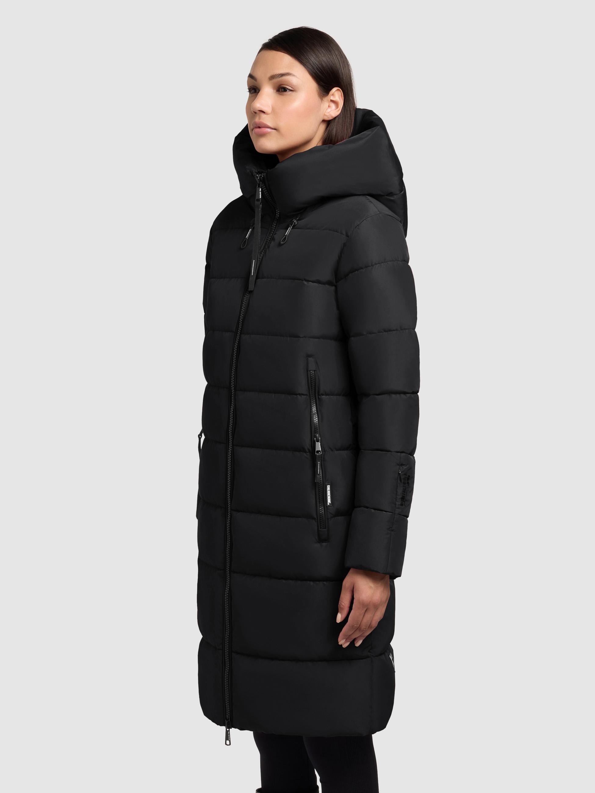 khujo Steppmantel »Jilias5-YM«, warmer Damen Wintermantel mit Kapuze und großen Taschen