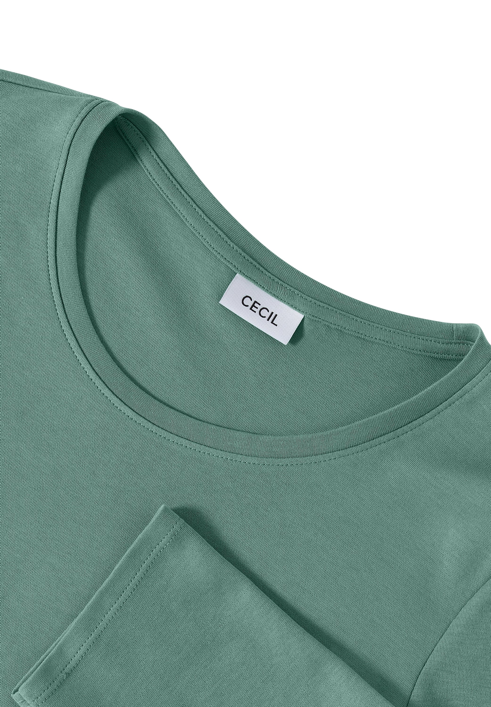 Cecil Rundhalsshirt, aus reiner Baumwolle