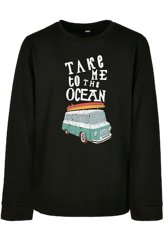 MisterTee Langarmshirt »MisterTee Herren Kids Take Me To The Ocean Longsleeve«, (1 tlg.)