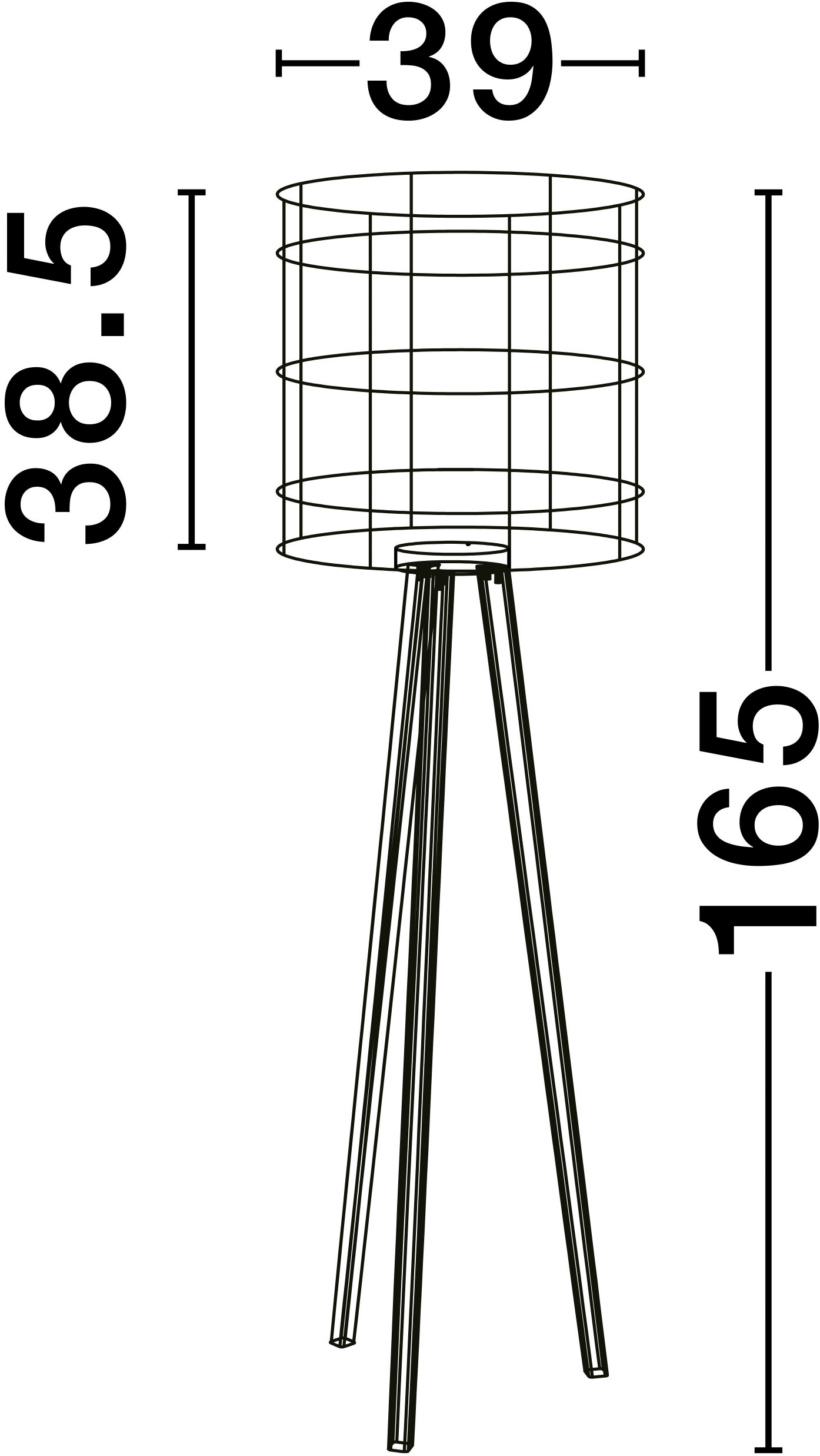 Nova Luce Stehlampe »PLETTE«, 2 flammig
