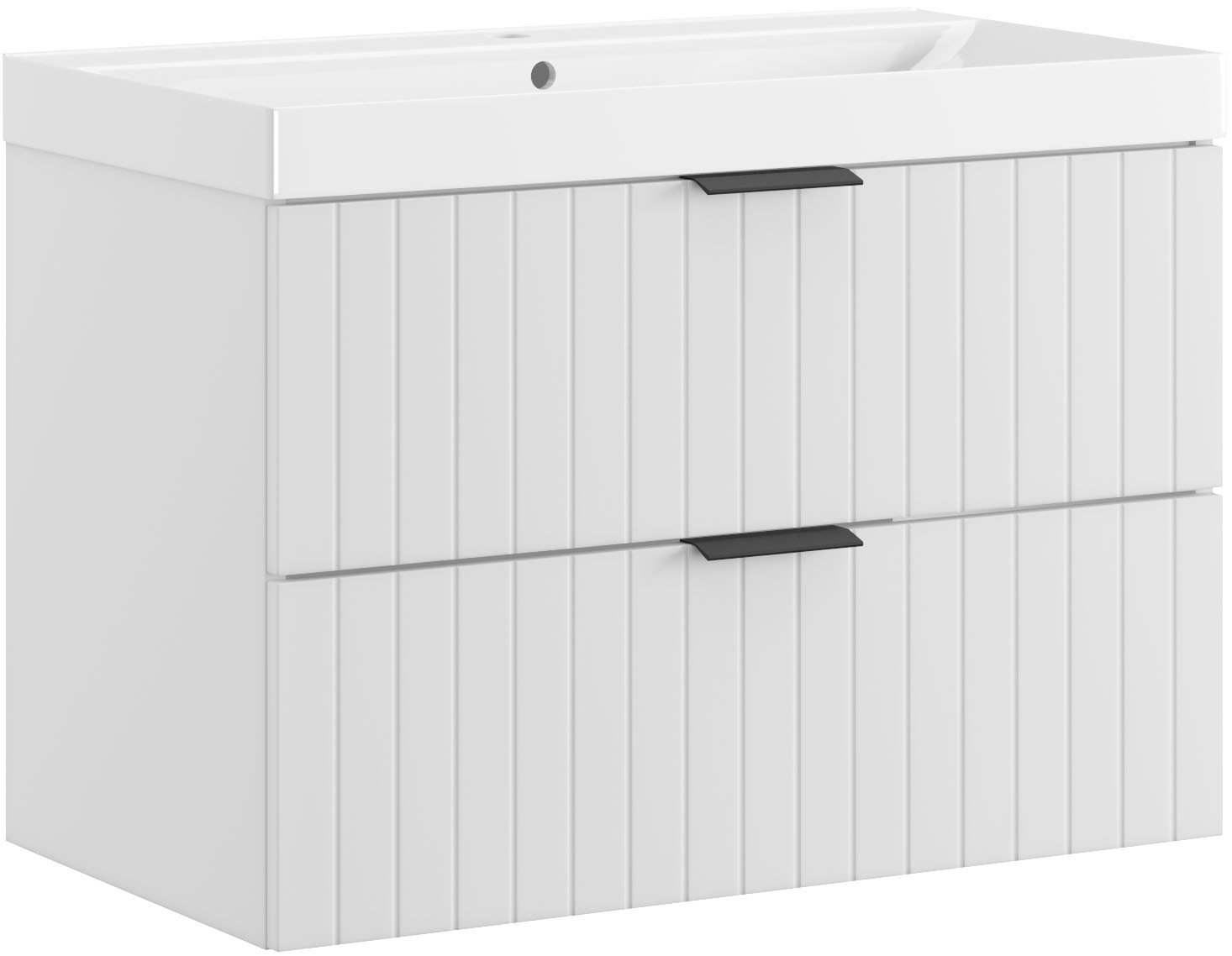 welltime Waschtisch "HARMONY mit Waschbecken, Breite 60 oder 80cm, modernes günstig online kaufen