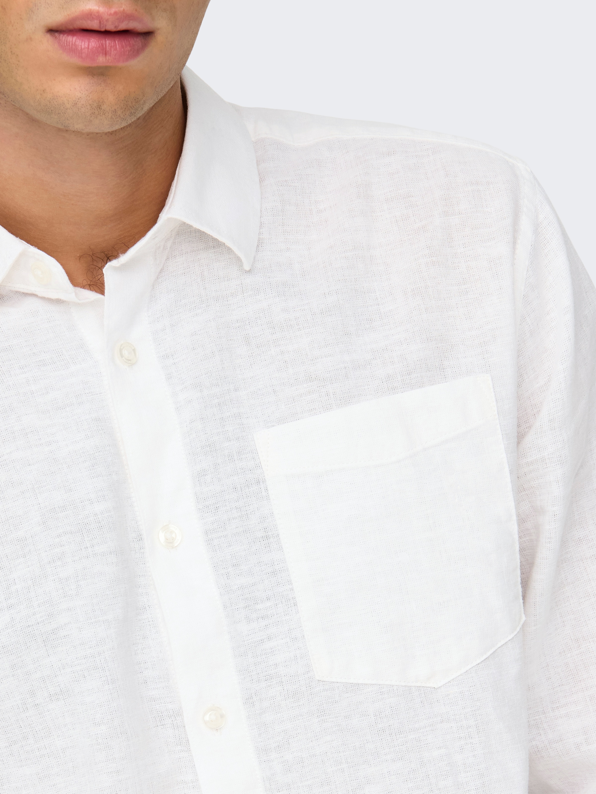 ONLY & SONS Langarmhemd »ONSCAIDEN LIFE REG LS 1 PKT SHIRT NOOS«