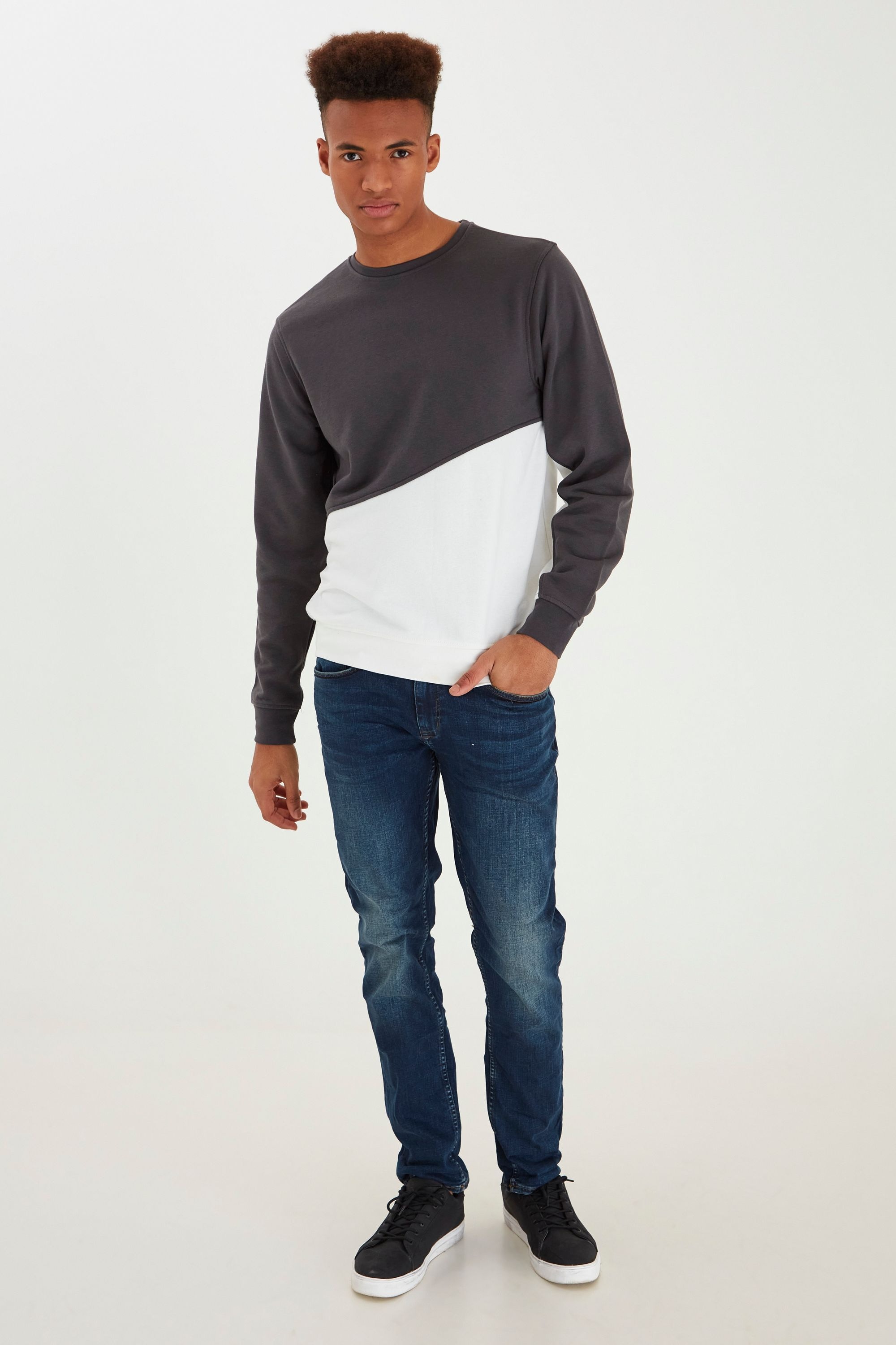 Thumbnail - Blend Longpullover "BHSweatshirt" Sweat Pullover im Colorblock-Look