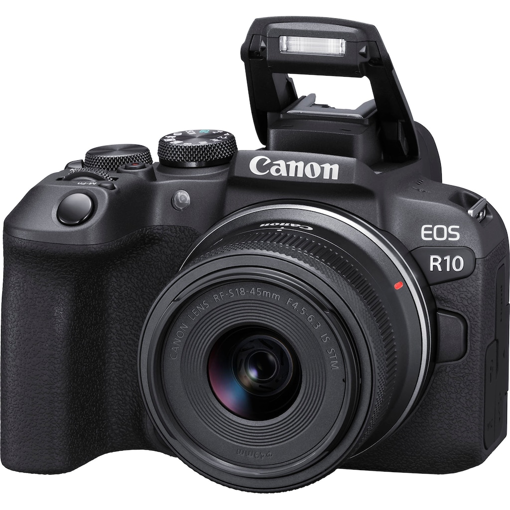 Canon Systemkamera »EOS R10«, RF-S 18-45mm F4.5-6.3 IS STM, 24,2 MP, Bluetooth-WLAN