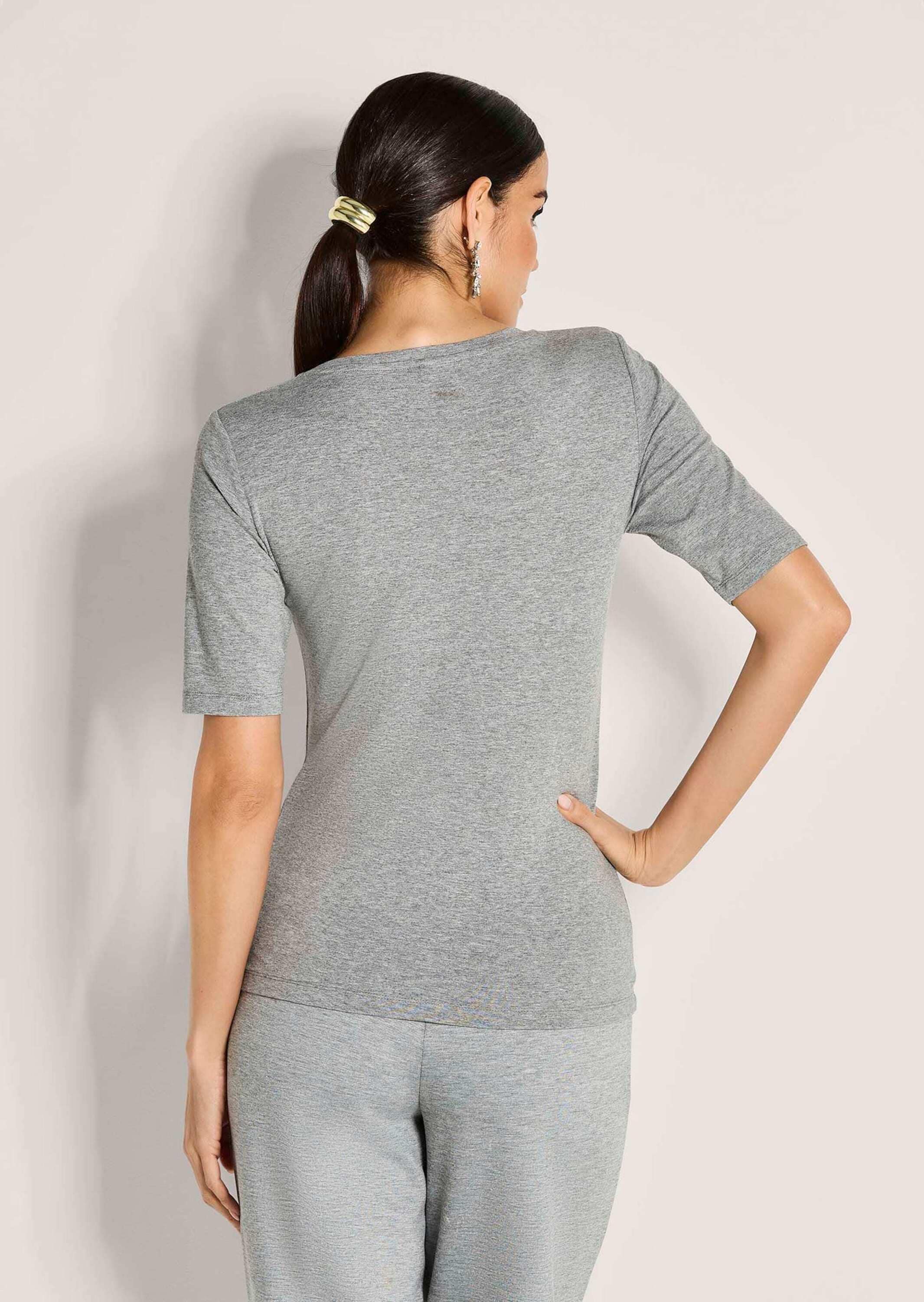 MADELEINE Kurzarmshirt »Shirt Elegantes Oberteil mit Schmucksteinen«