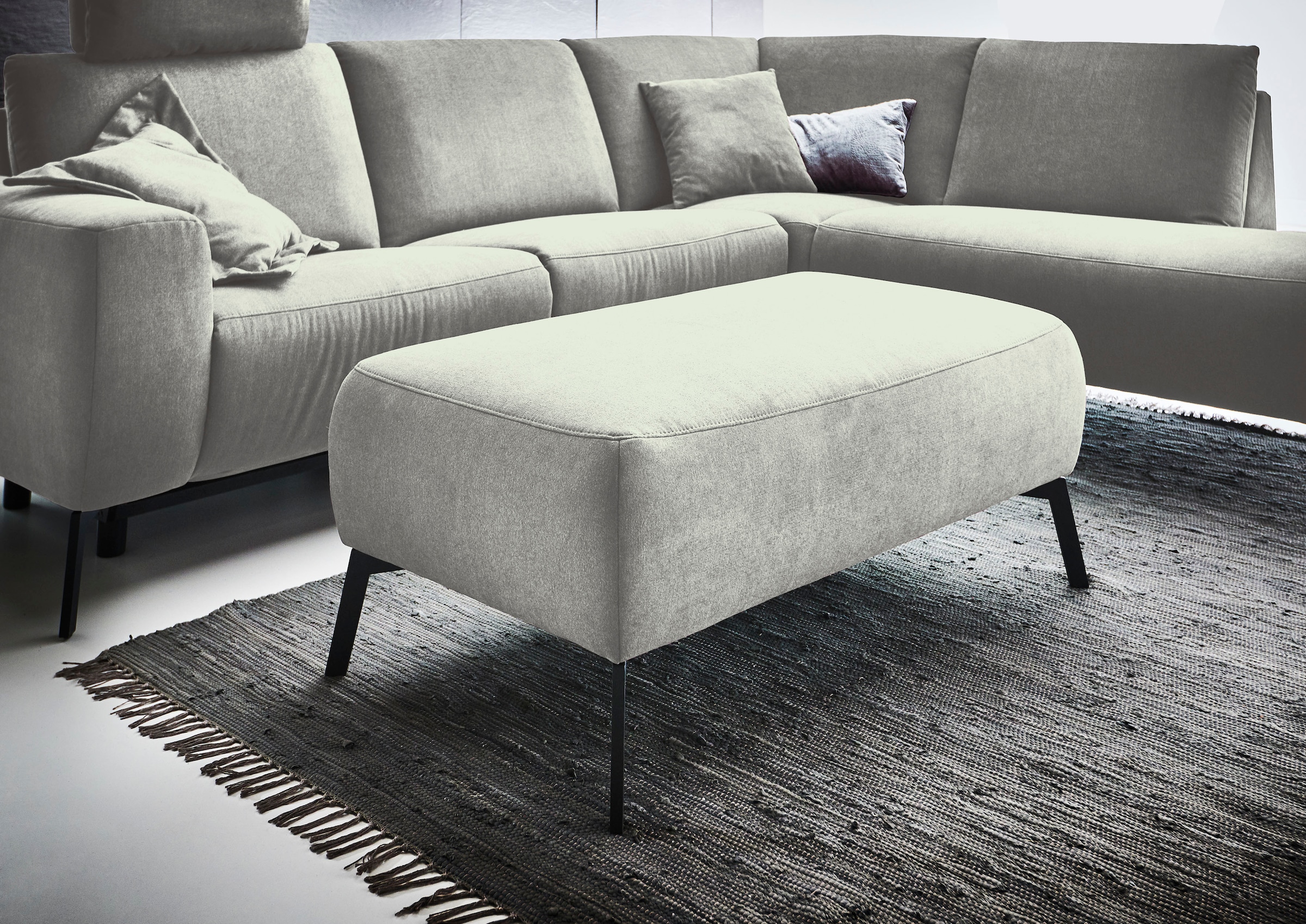 INOSIGN Polsterhocker »Bellini«, passend zur Serie "Bellini", Easy Care-Bezug mit Wasser reinigbar