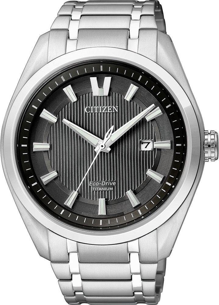 Citizen Titanuhr »Super Titanium, AW1240-57E«, Armbanduhr, Herrenuhr, Solar, wasserdicht bis 10 bar, Titanarmband