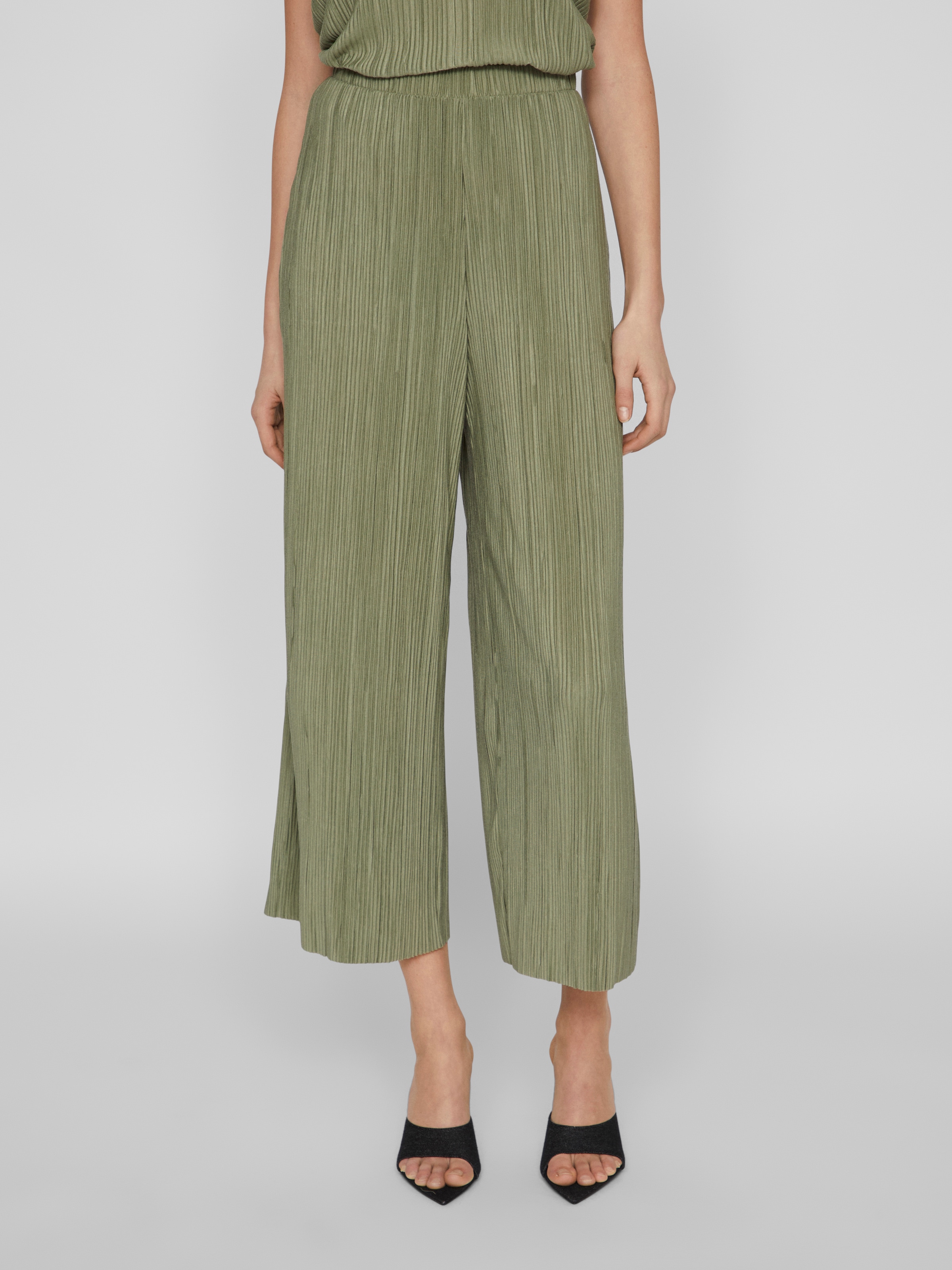 Vila Schlupfhose "VIPLISA HW CULOTTE PANTS - NOOS", Sommerhose, plissierte günstig online kaufen