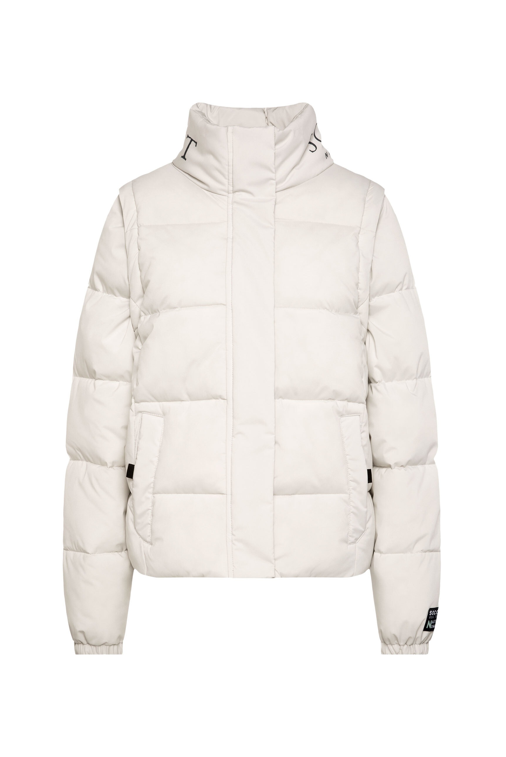 SOCCX Winterjacke ohne Kapuze mit abnehmbaren Ärmeln