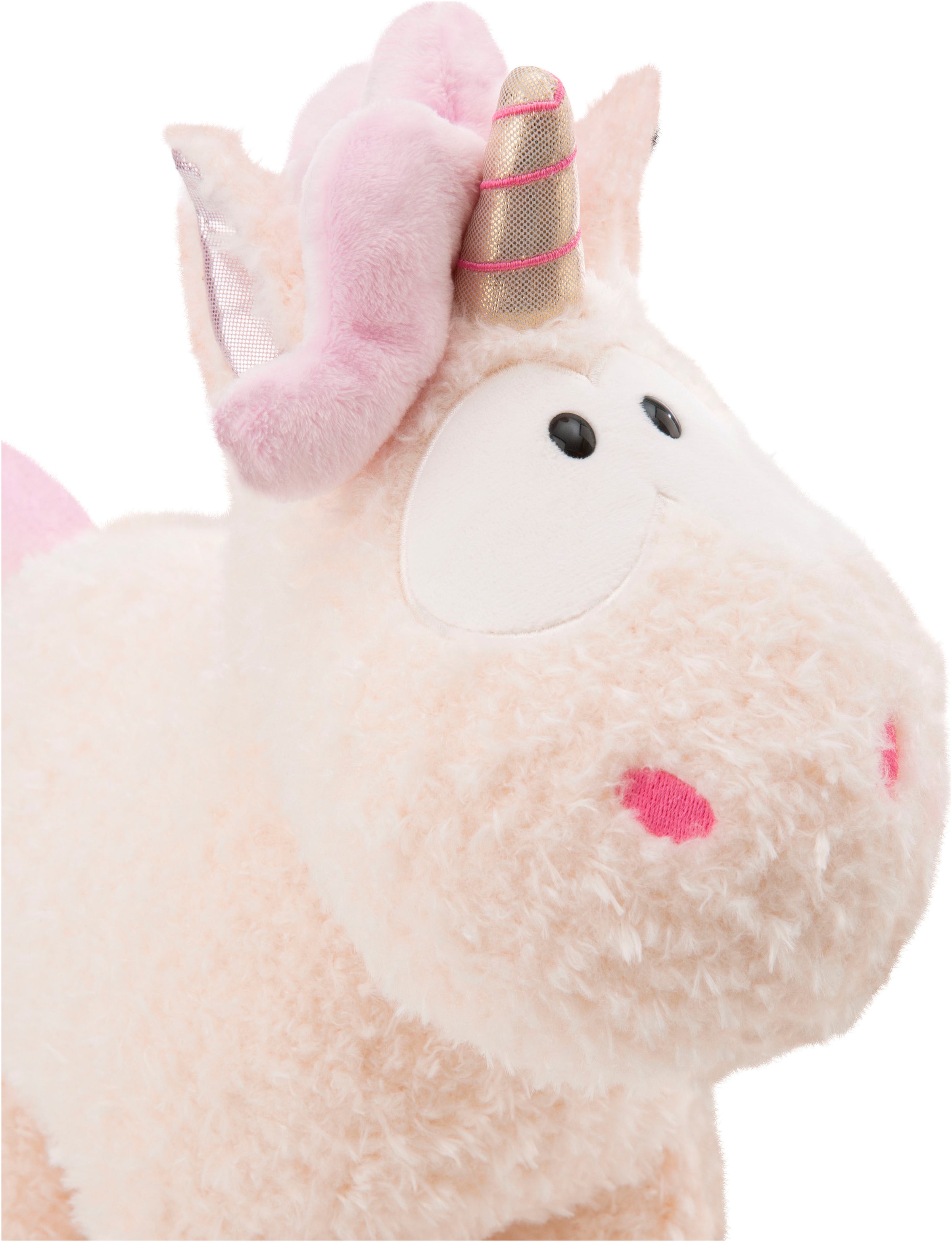 Nici Kuscheltier »Theodor & Friends GREEN, Einhorn Creamy Pink stehend 22 cm«
