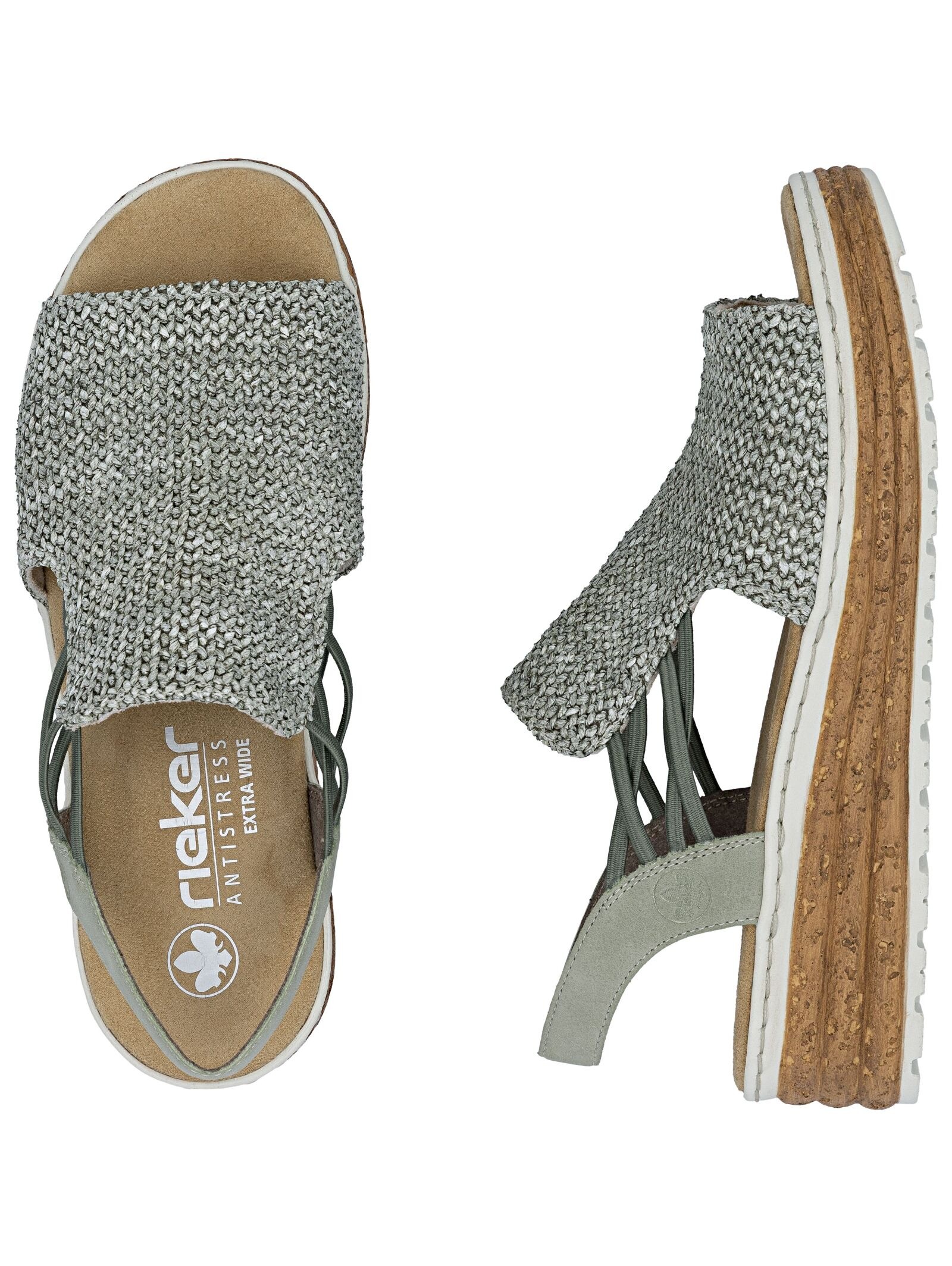 Rieker Keilsandalette »Rieker Sandalen Textil«