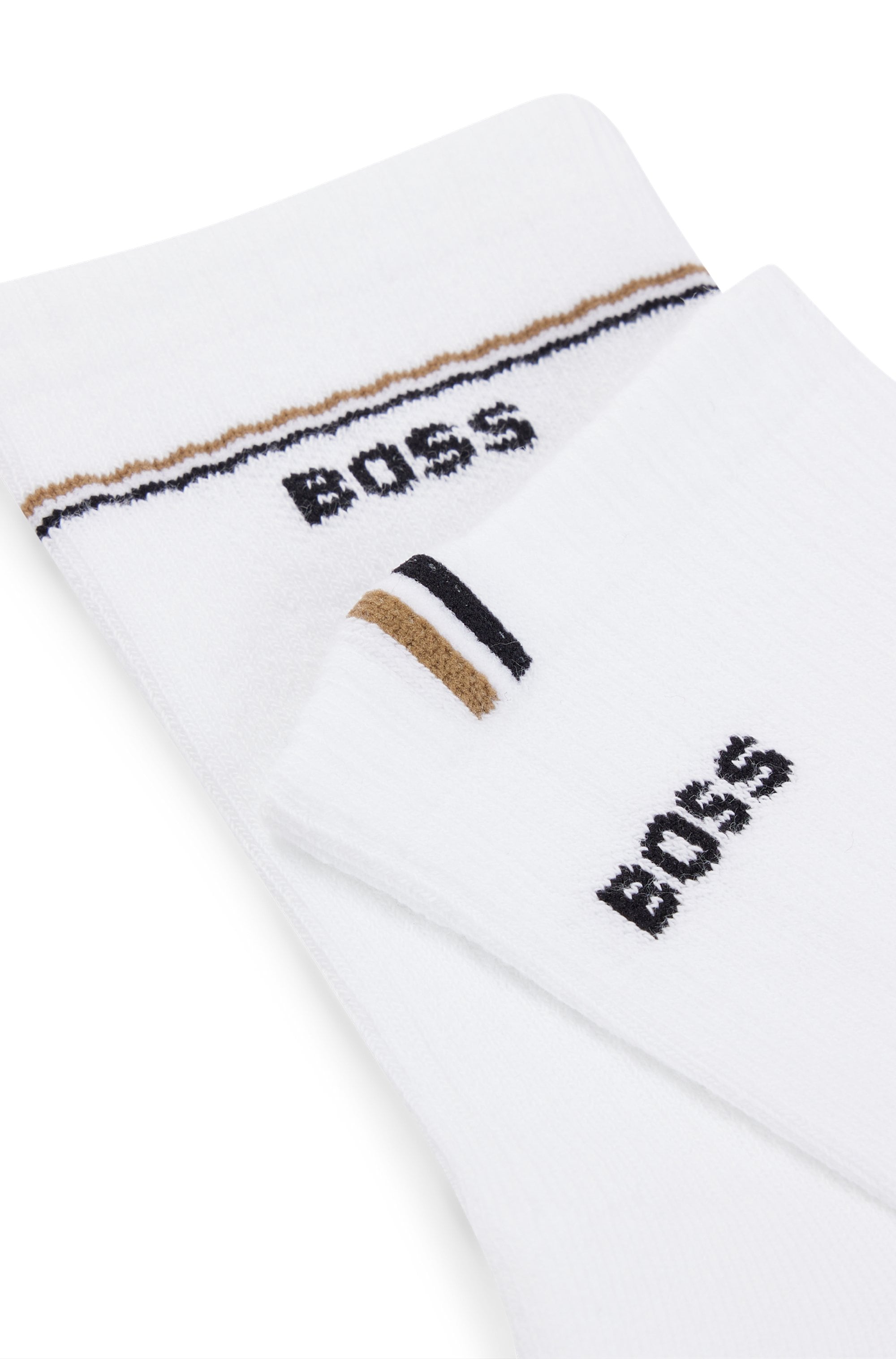 BOSS Socken »2P QS Iconic CC W«, (Packung, 2 Paar, 2er), mit BOSS-Logoschriftzug