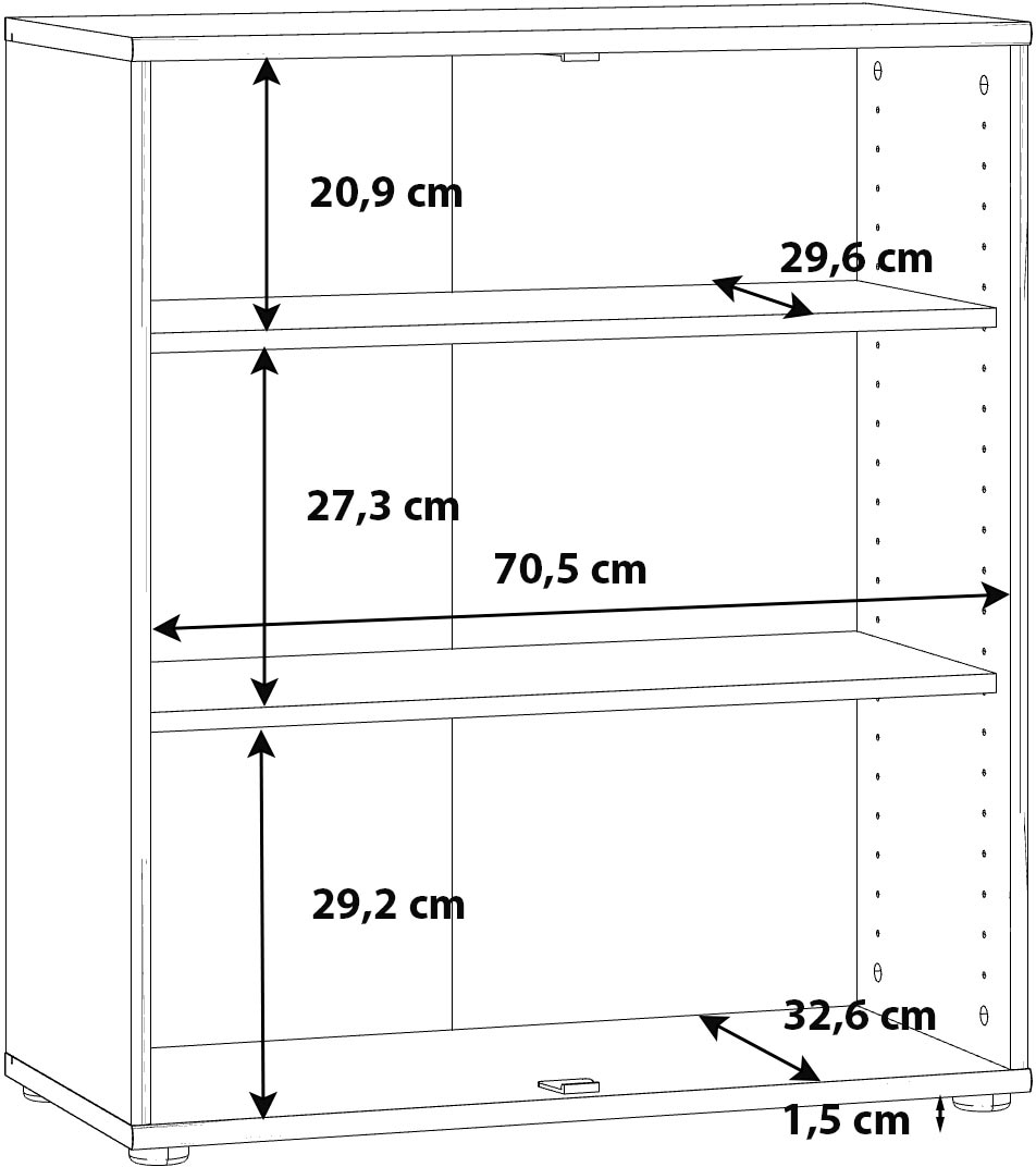 FORTE Kommode »Tempra«, Breite 73,7 cm