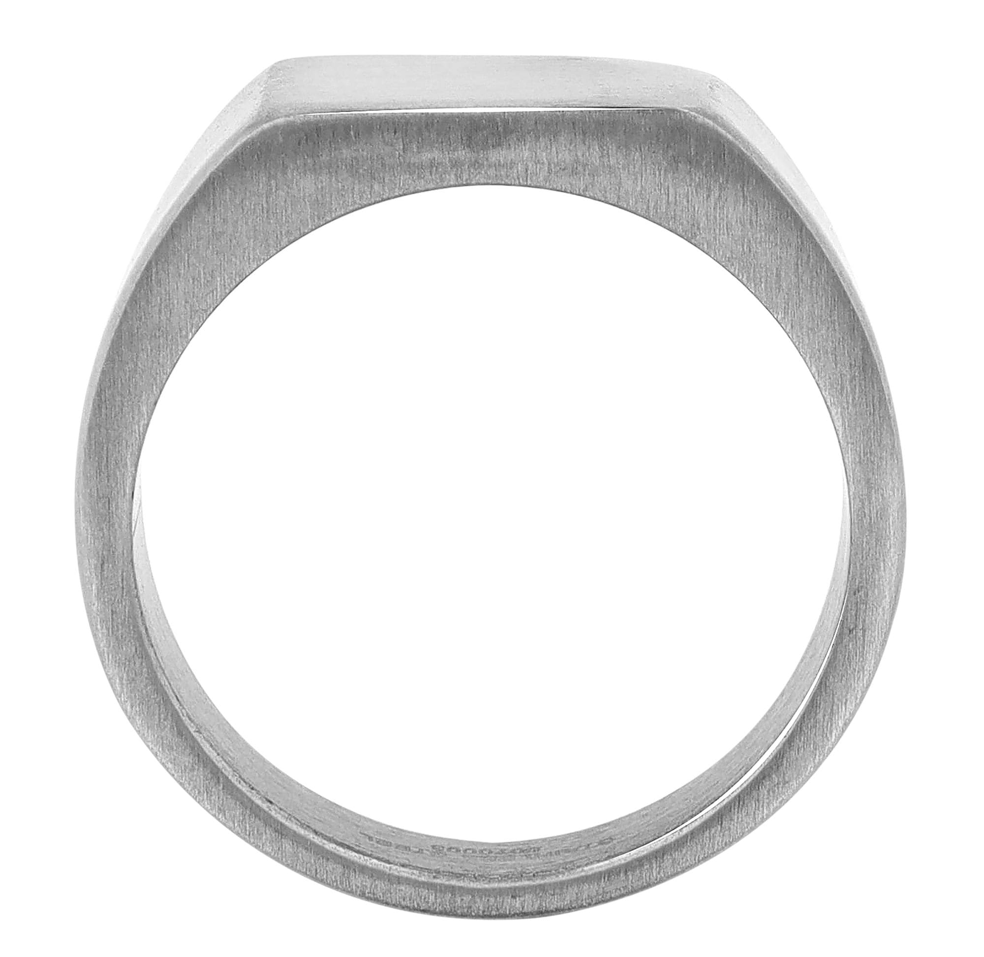 Adelia's Unisex Ring aus Edelstahl Silber Gr. 64 2