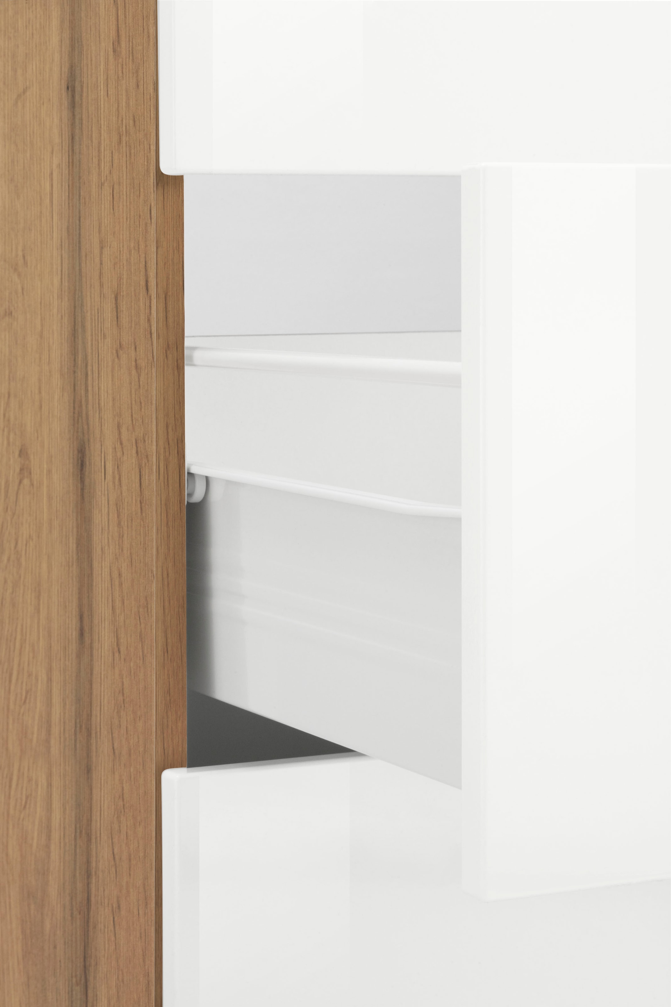 KOCHSTATION Küchenzeile »KS-Brindisi Breite 280 cm«, wahlweise mit E-Geräten und Induktion, mit MDF-Fronten und Regal