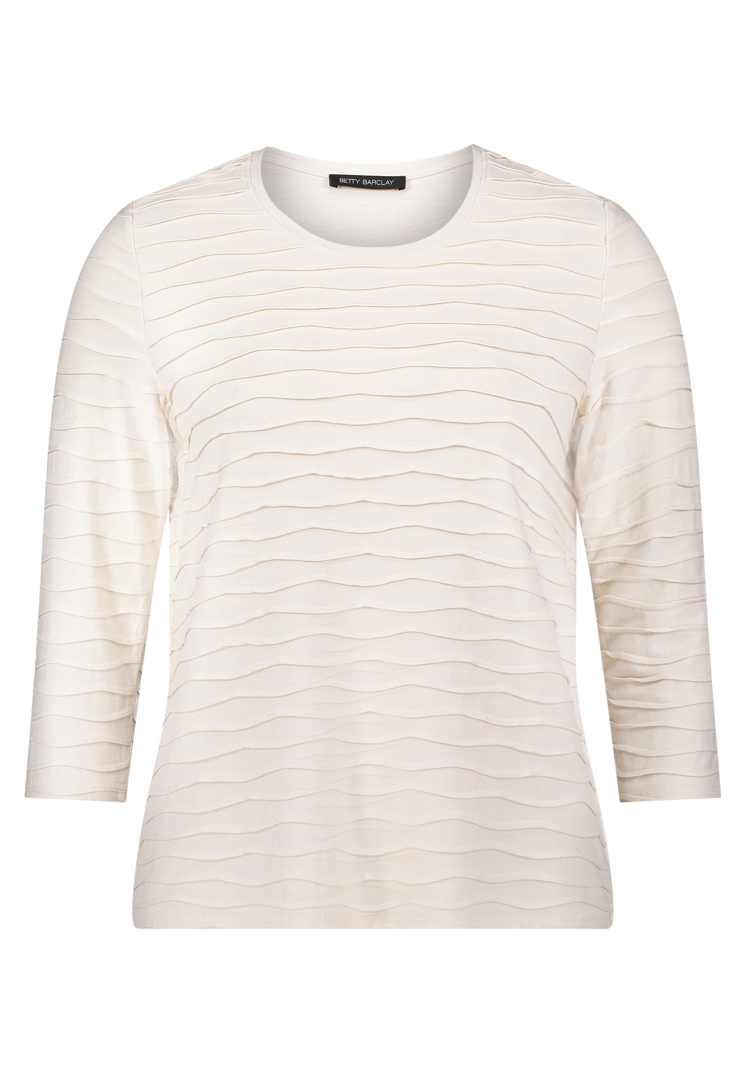 Betty Barclay 3/4-Arm-Shirt »Betty Barclay Damen Basic Shirt mit Wellenstruktur«, (1 tlg.)