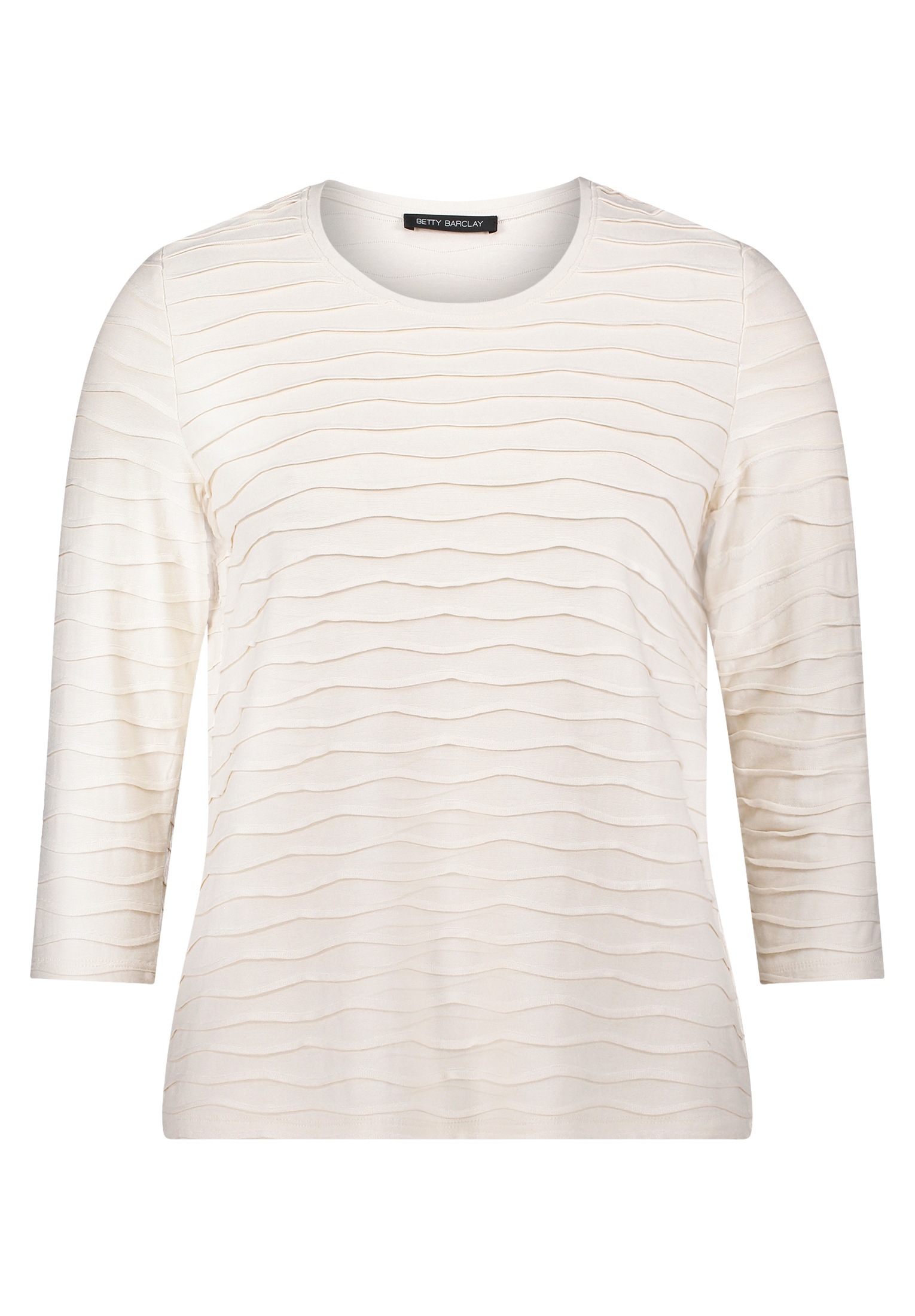 Betty Barclay 3/4-Arm-Shirt "Betty Barclay Damen Basic Shirt mit Wellenstru günstig online kaufen
