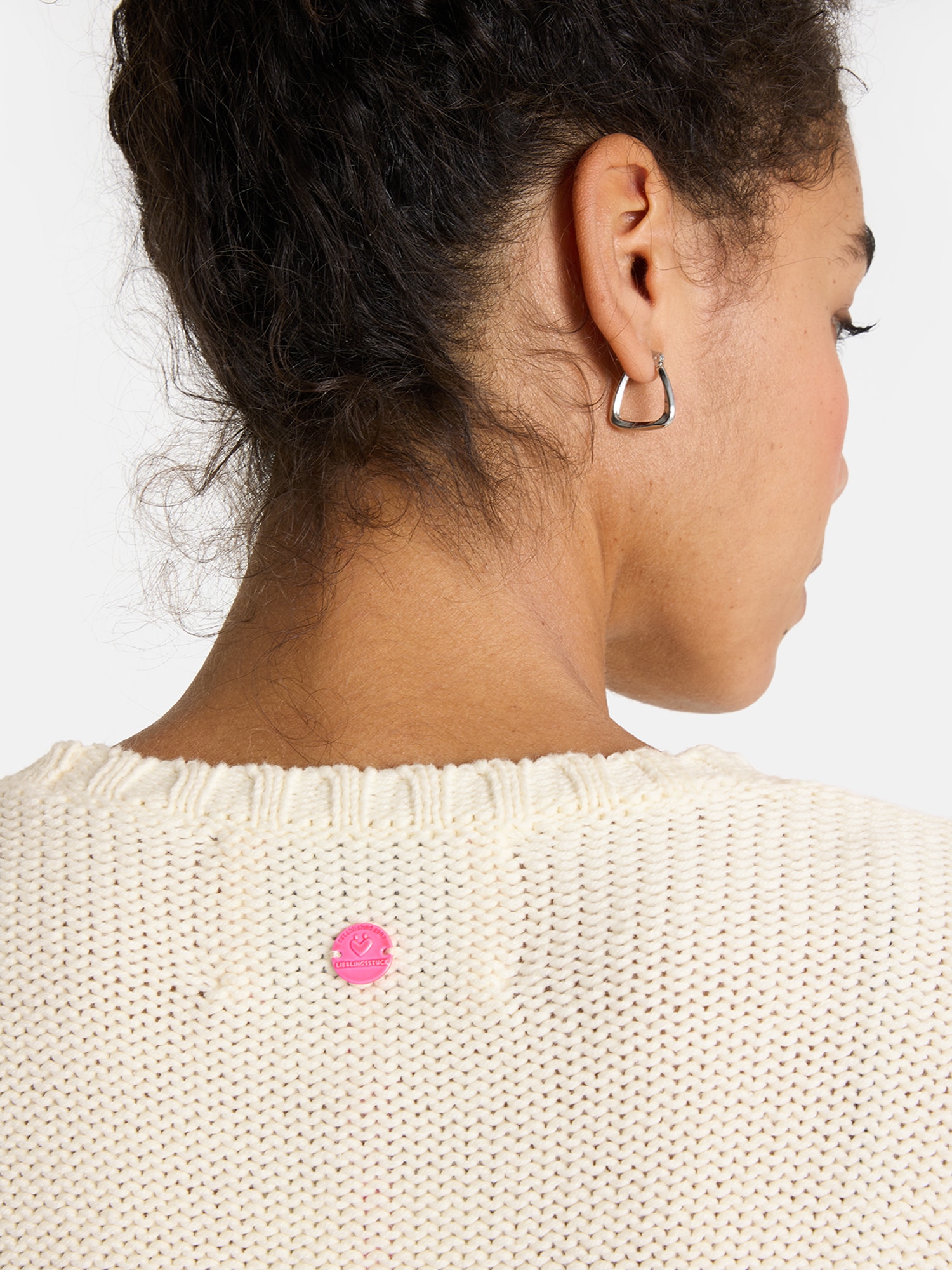 Lieblingsstück Strickpullover »DinziL« mit verspielten Stickdetails, Rundhals