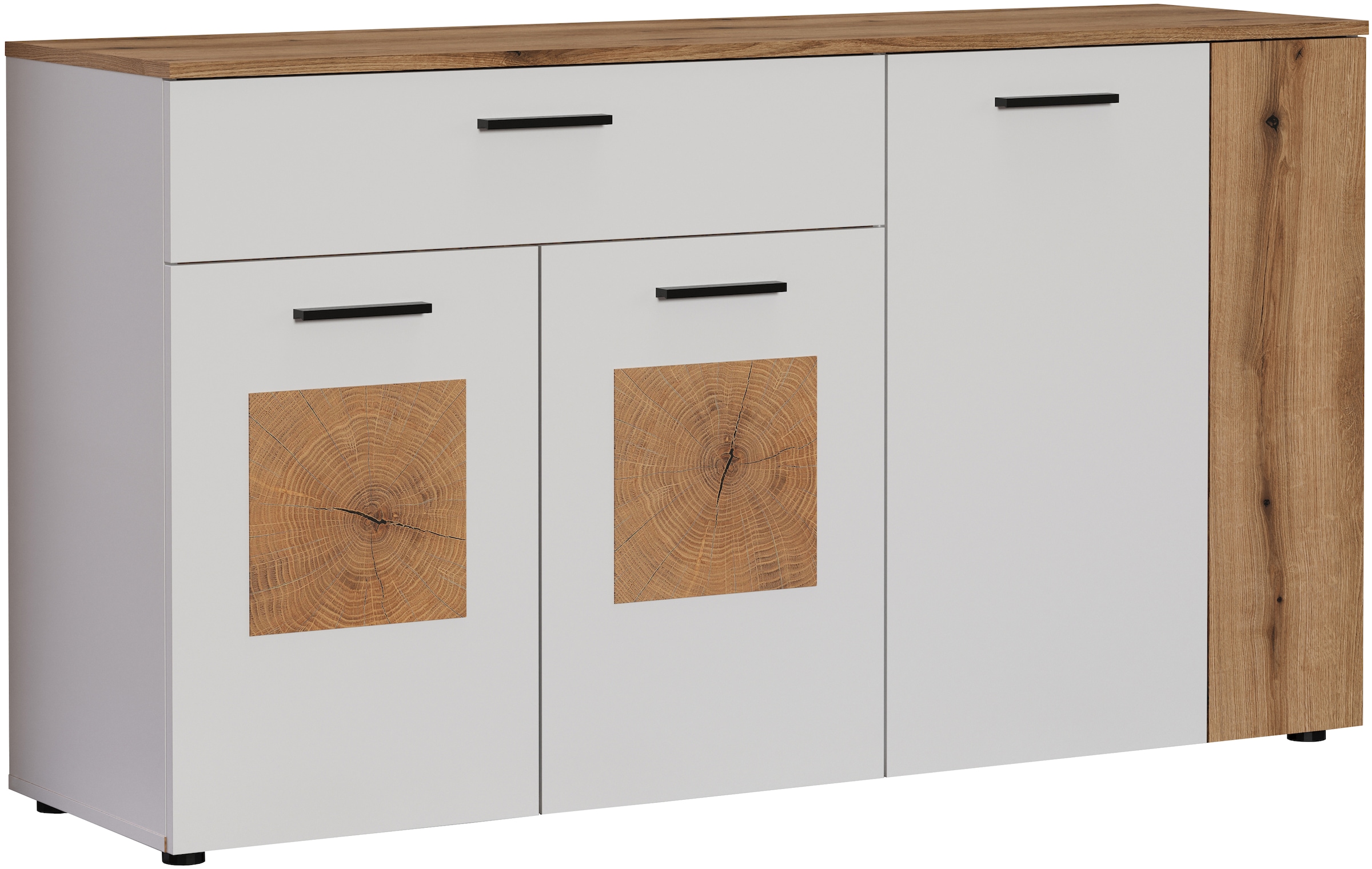 INOSIGN Sideboard "Linz", (1 St.), Kommode mit Hirnholzapplikationen - Schr günstig online kaufen