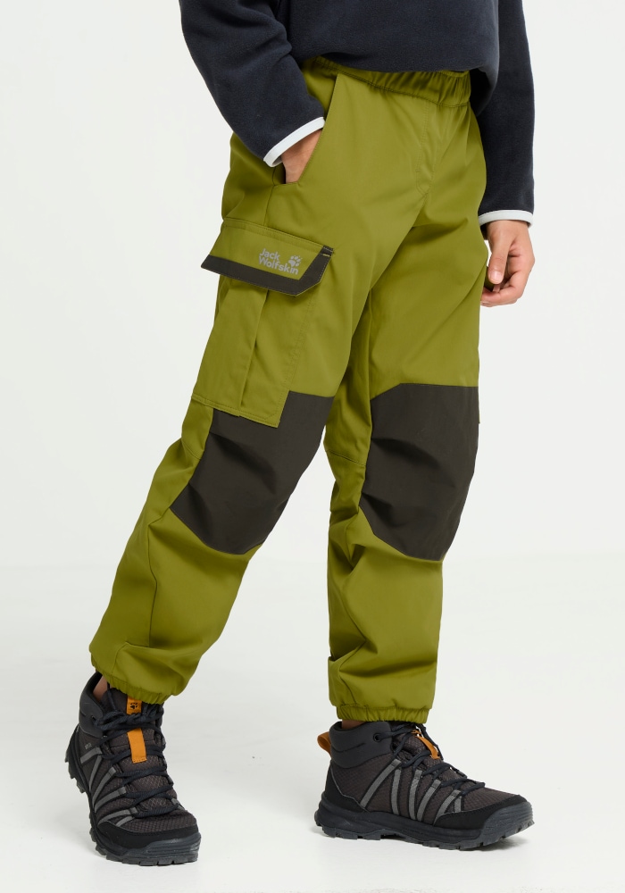 Jack Wolfskin Cargohose "CARGO WINTER PANTS K" Kinder-Winterhose, wind- und wasserabweisend, warm