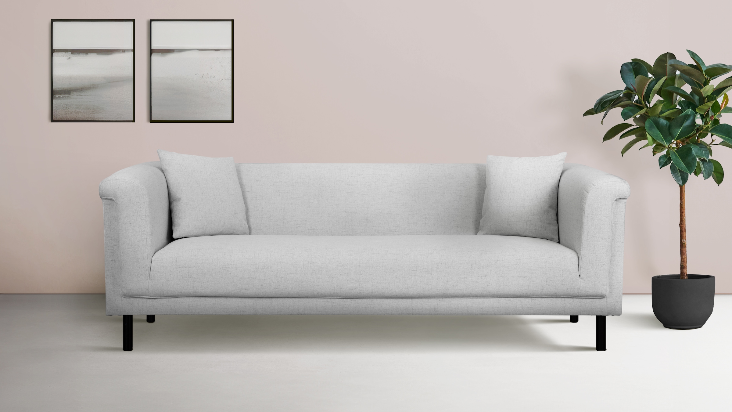 Home affaire 2-Sitzer "AGNIA B/T/H: 180/85/71 cm" incl. Zierkissen, auch in Cord und Bouclé