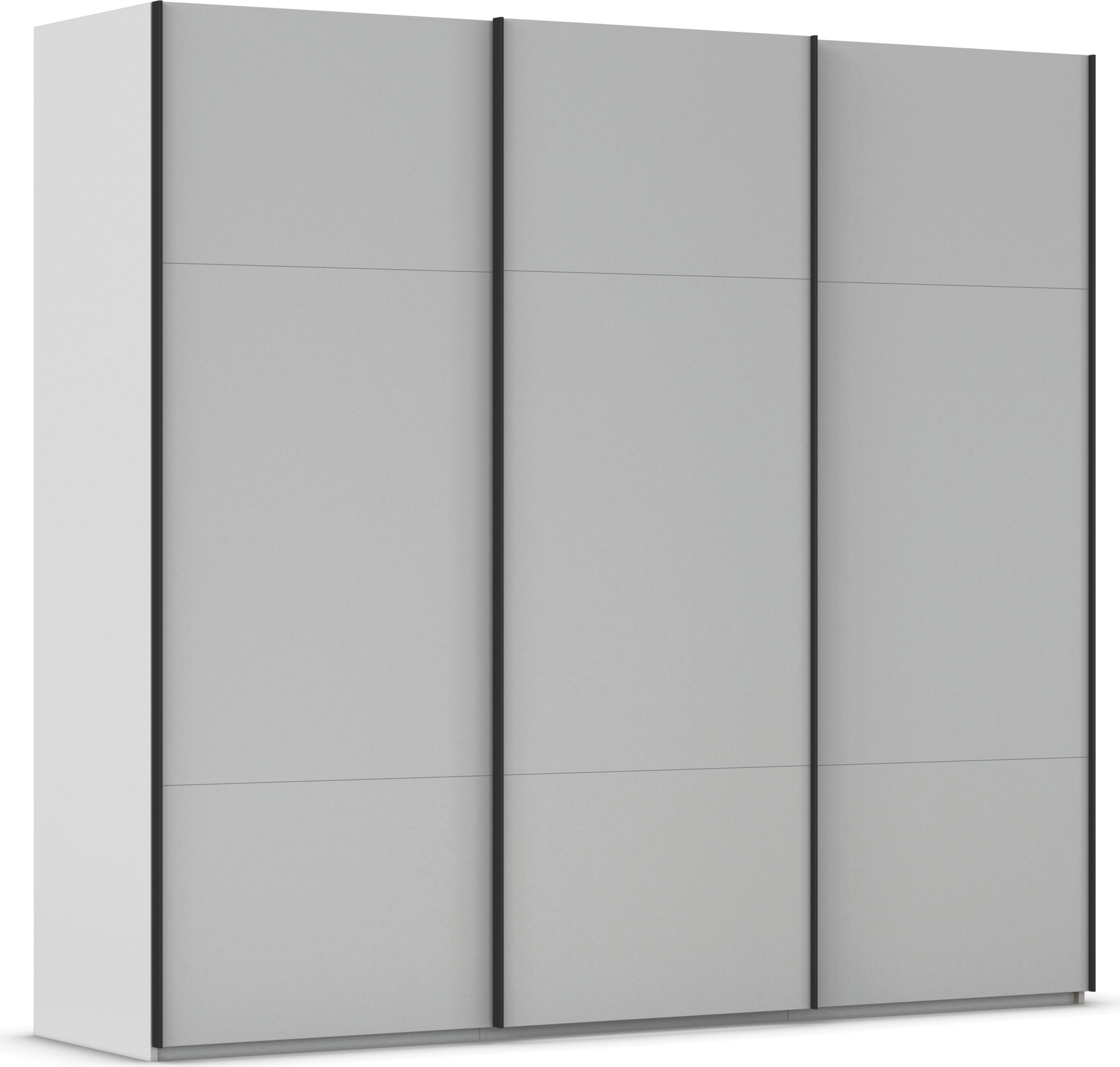 rauch Schwebetürenschrank "Kleiderschrank Schrank Garderobe Schlafzimmerschrank CONTIDO" 3 verschiedene Ausstattungen BASIC/CLASSIC/PREMIUM, aus hochwertigem Material in 6 Breiten 2 Griff-Farben MADE IN GERMANY