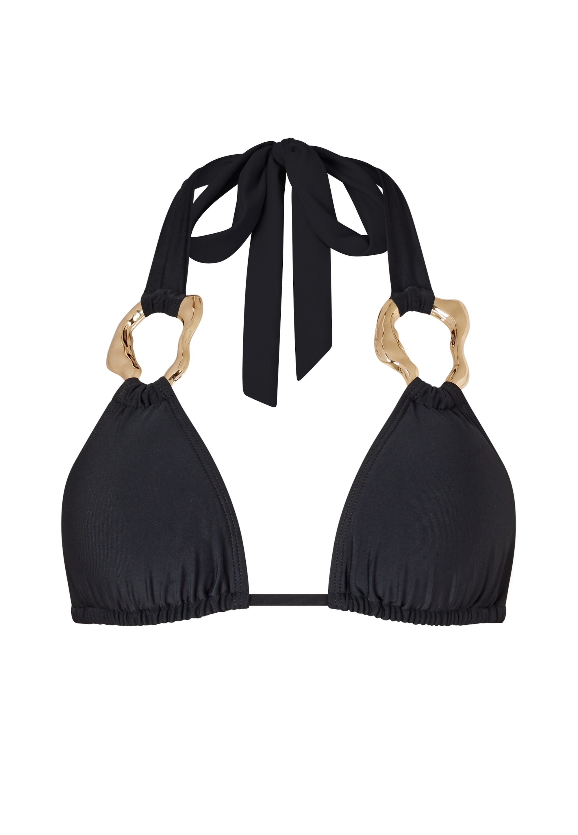 Moda Minx Triangel-Bikini-Top »Irregular Hoop«, (1 St.), mit edlen Schmuckelementen