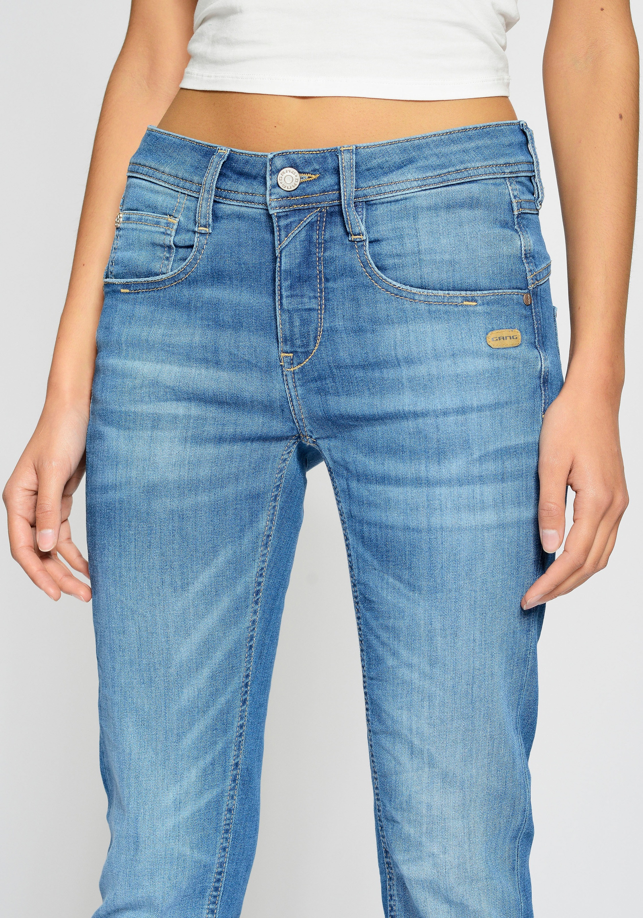GANG Relax-fit-Jeans »94AMELIE«, mit schrägen tief sitzenden Gesäßtaschen  für bestellen | BAUR | Loose Fit Jeans