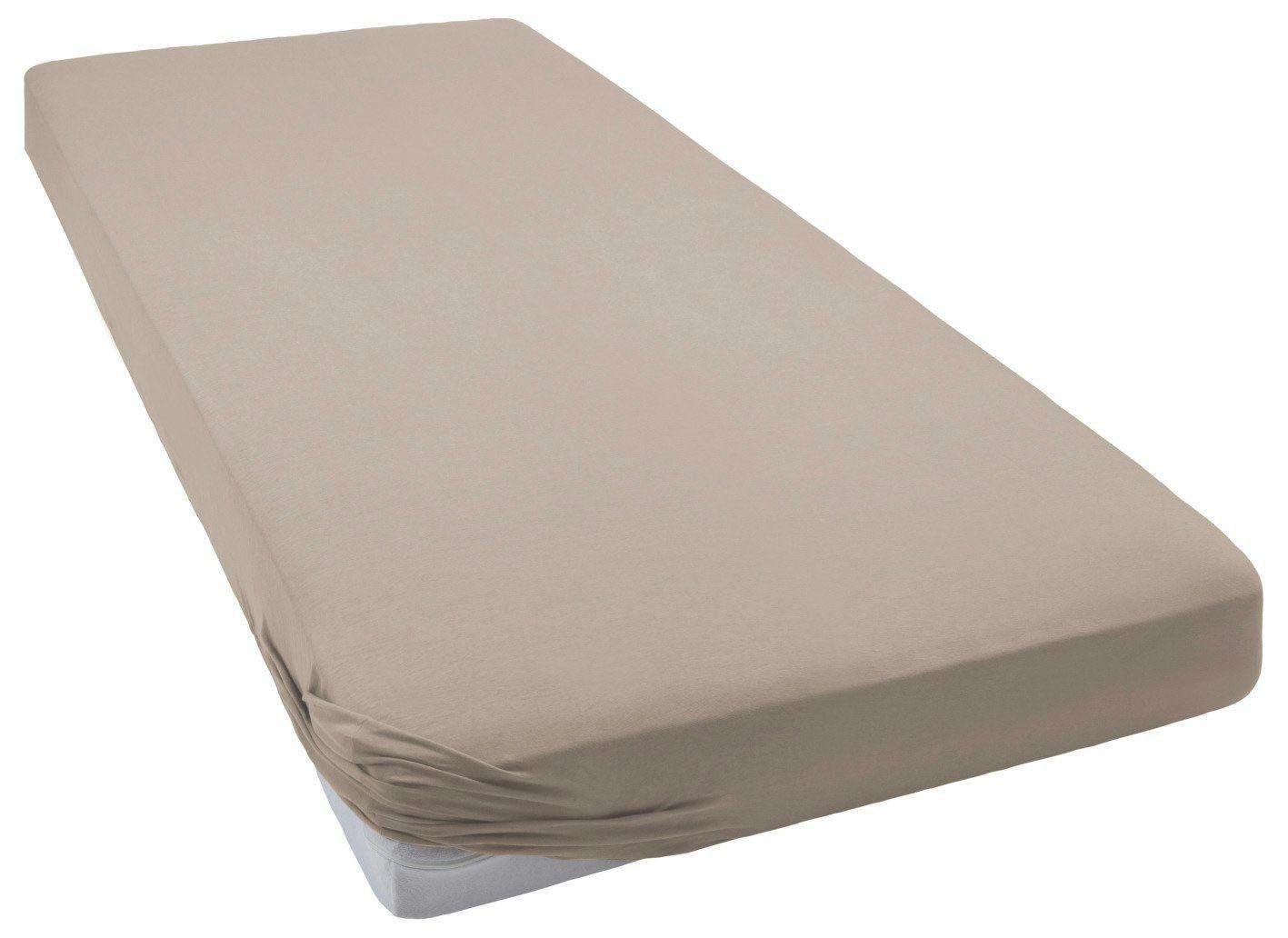 bellana Spannbettlaken "bellana deluxe für Boxspring- & Komfortbetten, mit Elasthan, 230 g/m²" Premium-Qualität, für extra hohe Matratzen 35-45 cm, faltenfrei