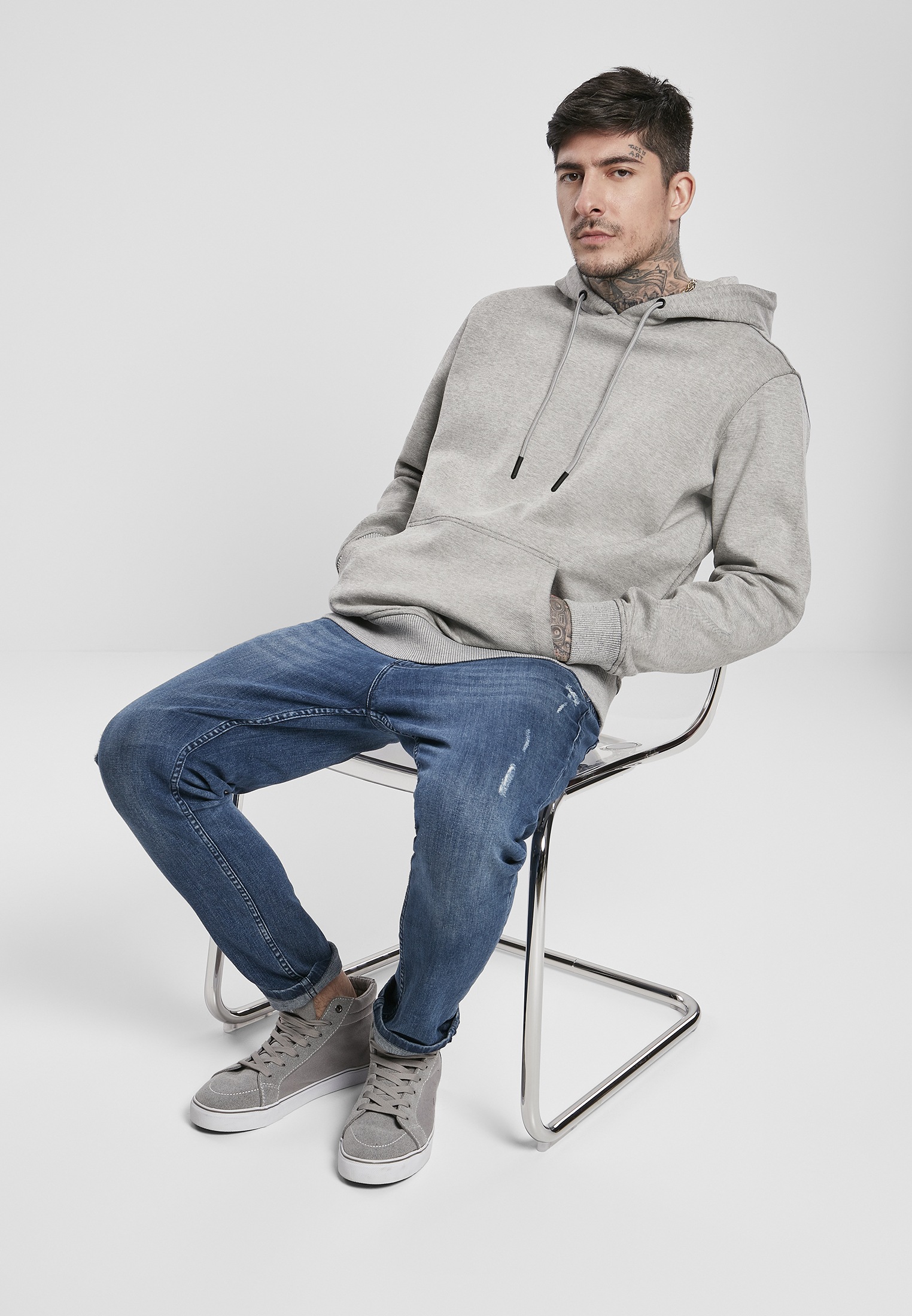 URBAN CLASSICS Sweatshirt »Urban Classics Herren Two Face Hoody«, (1 tlg.)