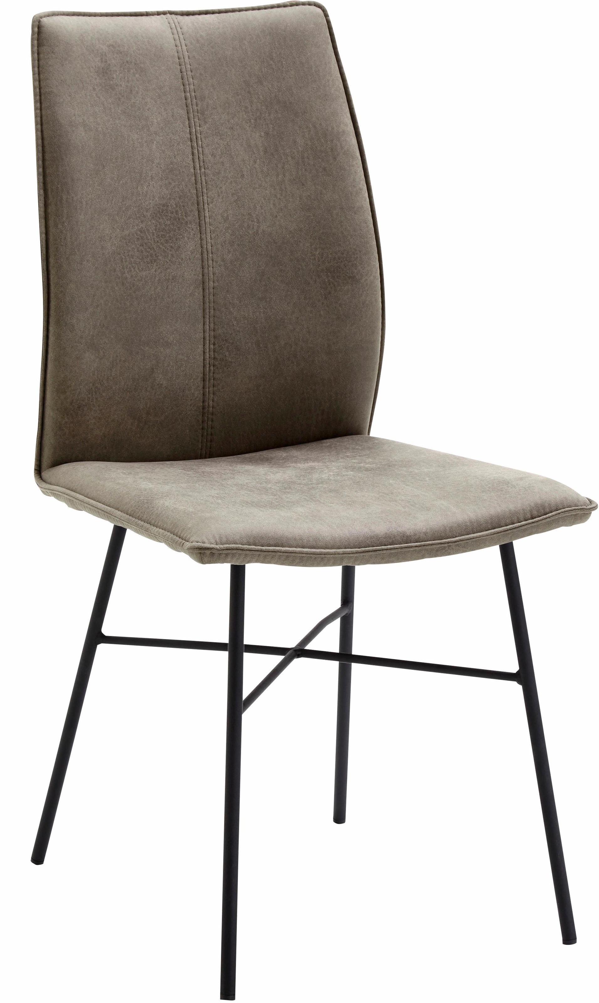 NIEHOFF SITZMÖBEL 4-Fußstuhl "Capri" (Set) 2 Stk.Bezug in Microfaser oder L günstig online kaufen