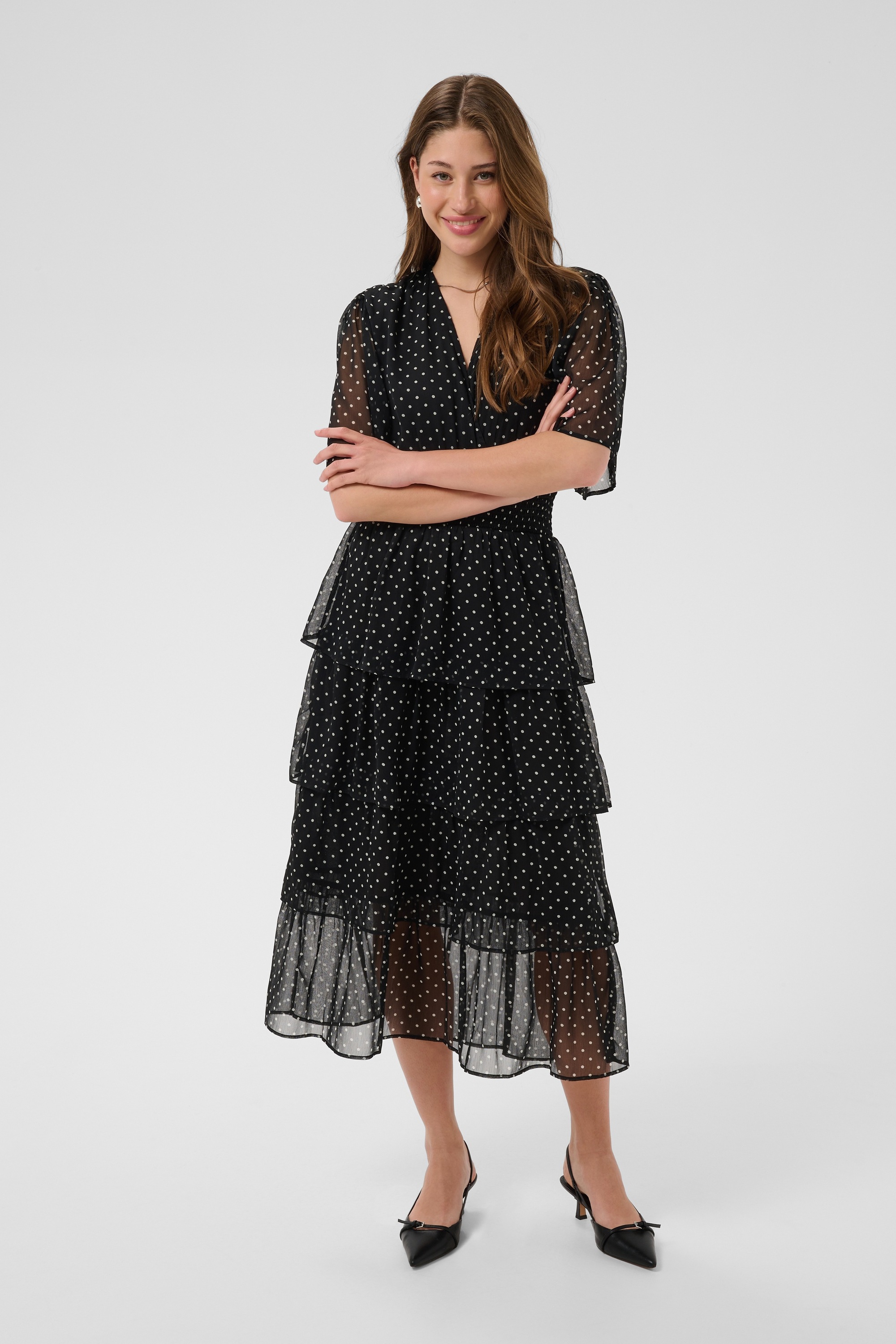 Saint Tropez Midikleid »Damen Kleid SvannaSZ«