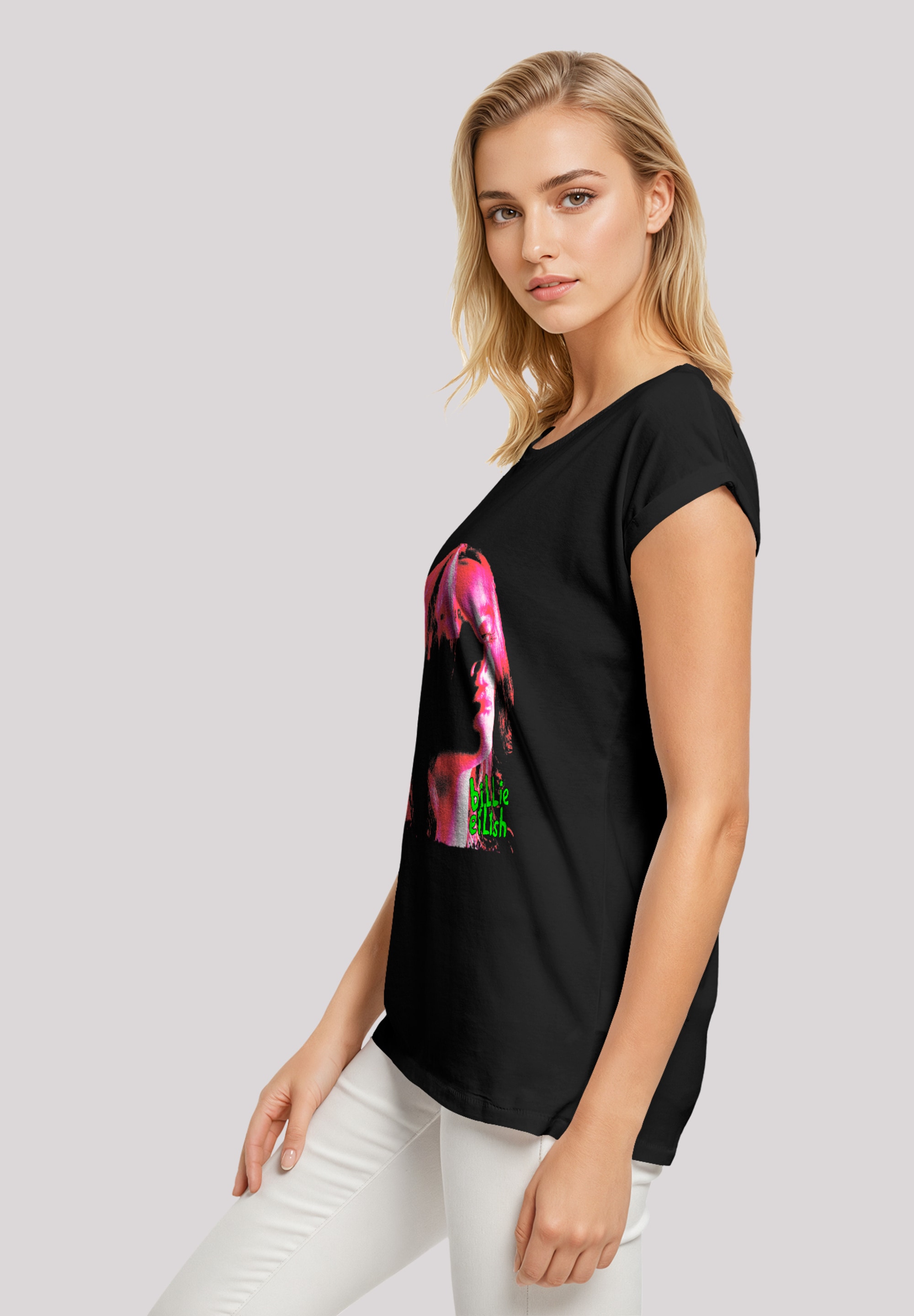 F4NT4STIC T-Shirt »Billie Eilish Pink Face«, Premium Qualität