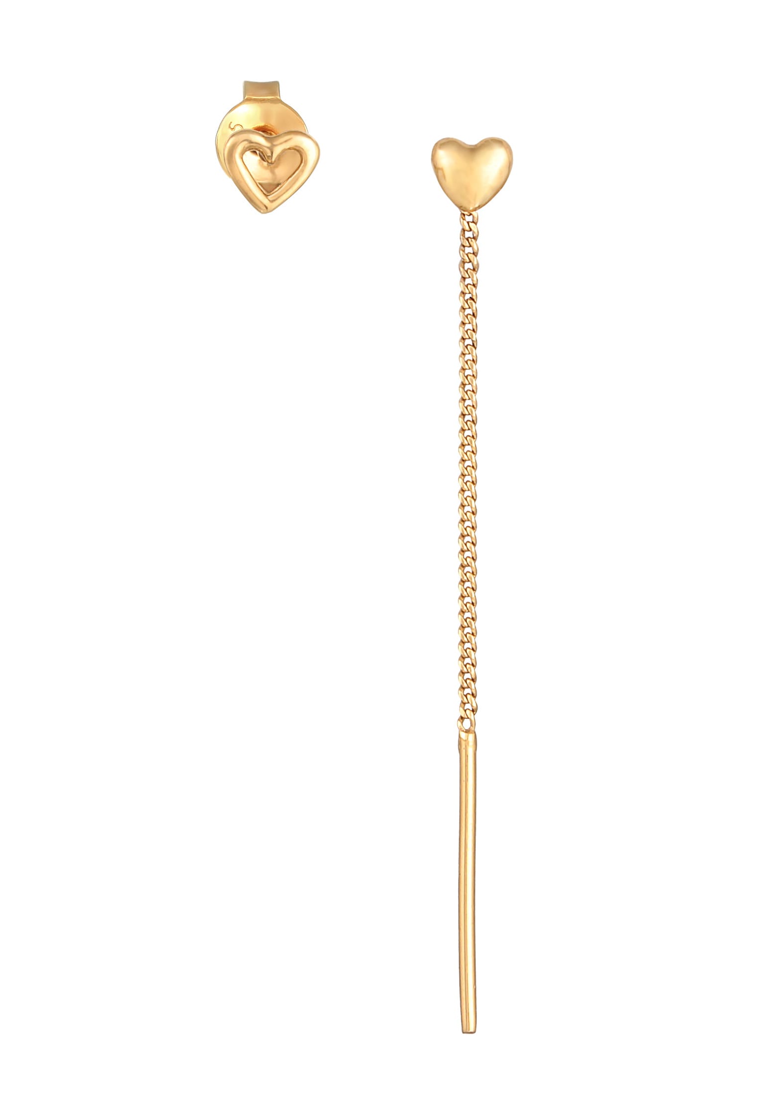 Elli Ohrstecker-Set »Ohrringe Herz Ohrhänger Ohrstecker 925 Silber«