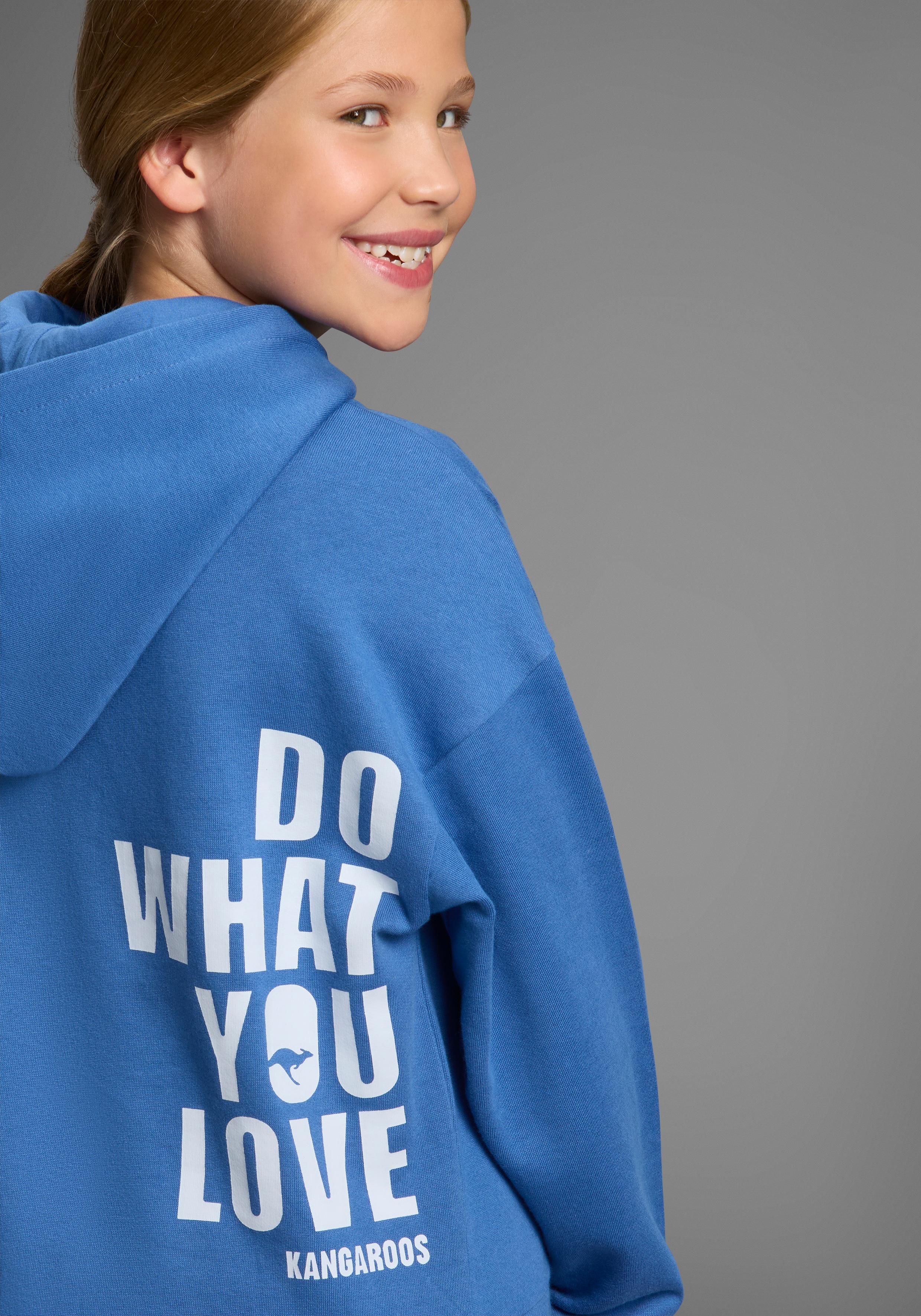 Thumbnail - KangaROOS Kapuzensweatshirt "Hoodie mit Rückenprint" Mit Front- und Rückenprint