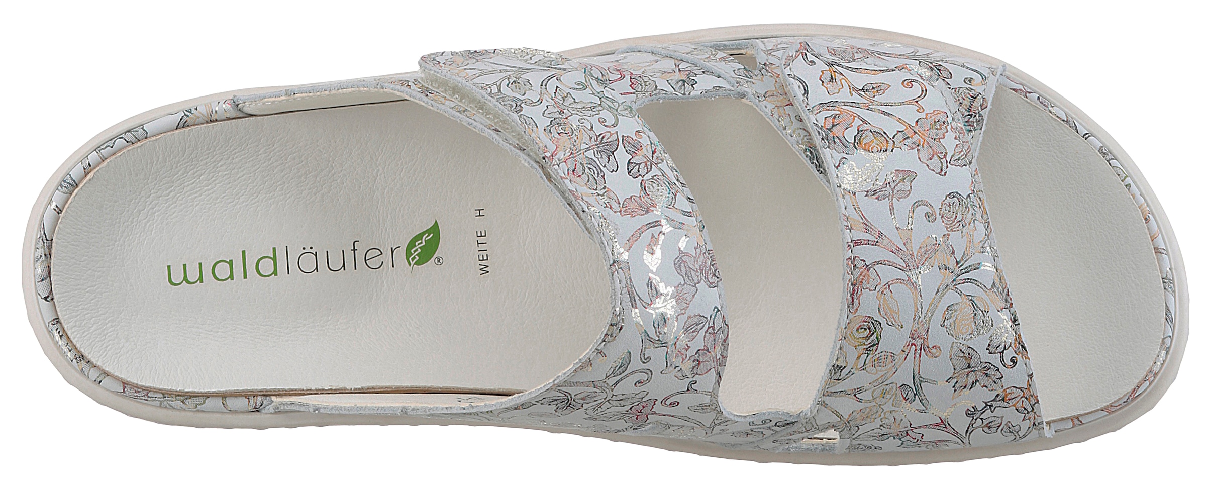 Waldläufer Pantolette »HERIA«, Sommerschuh, Komfortschuh, Hausschuh in Weite H, mit Klettverschlüsse