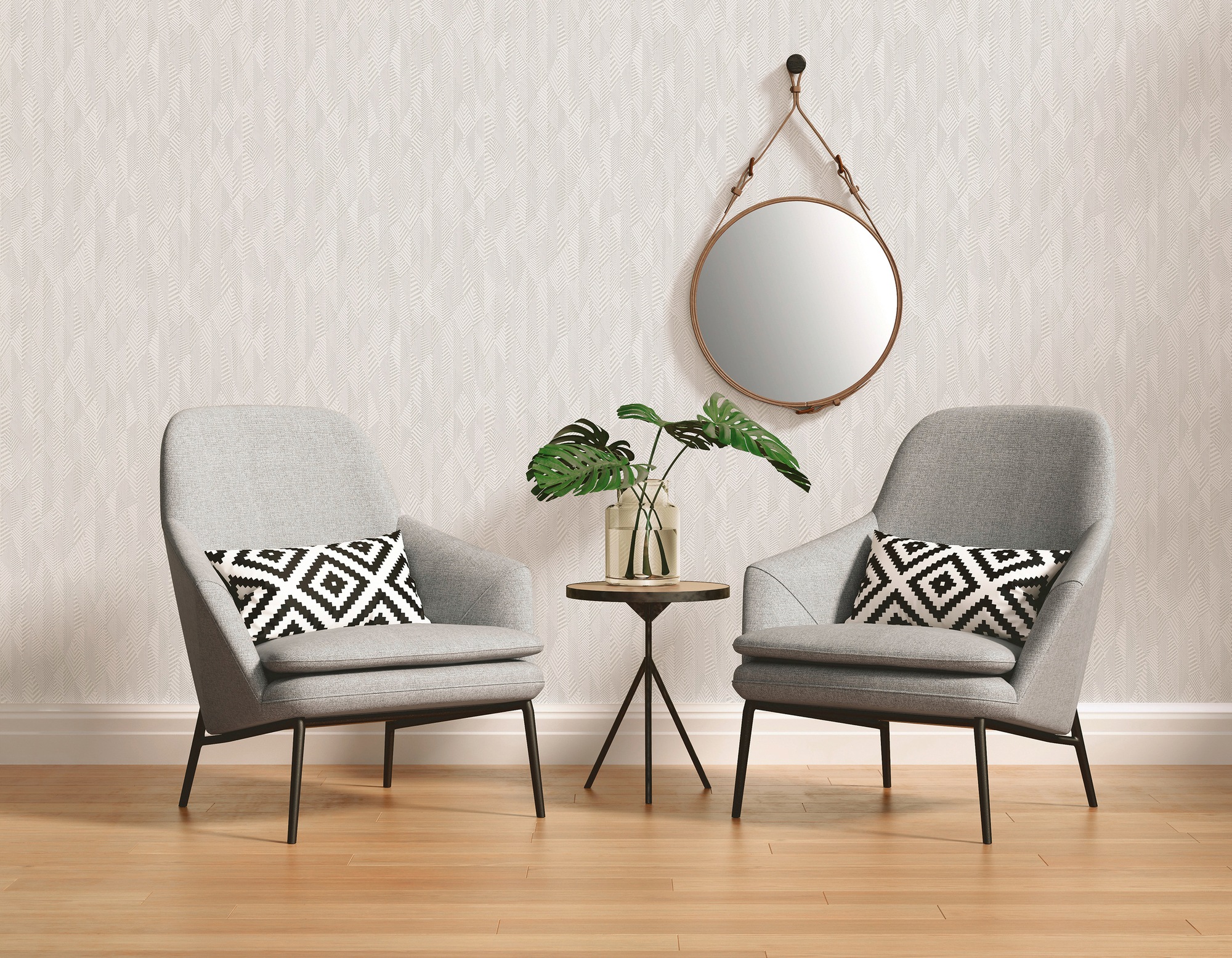 A.S. Création Vliestapete »Il Decoro Uni«, grafisch-geometrisch-gemustert, Uni Tapete Grafisch Tapeten Wohnzimmer Schlafzimmer Küche Flur Design