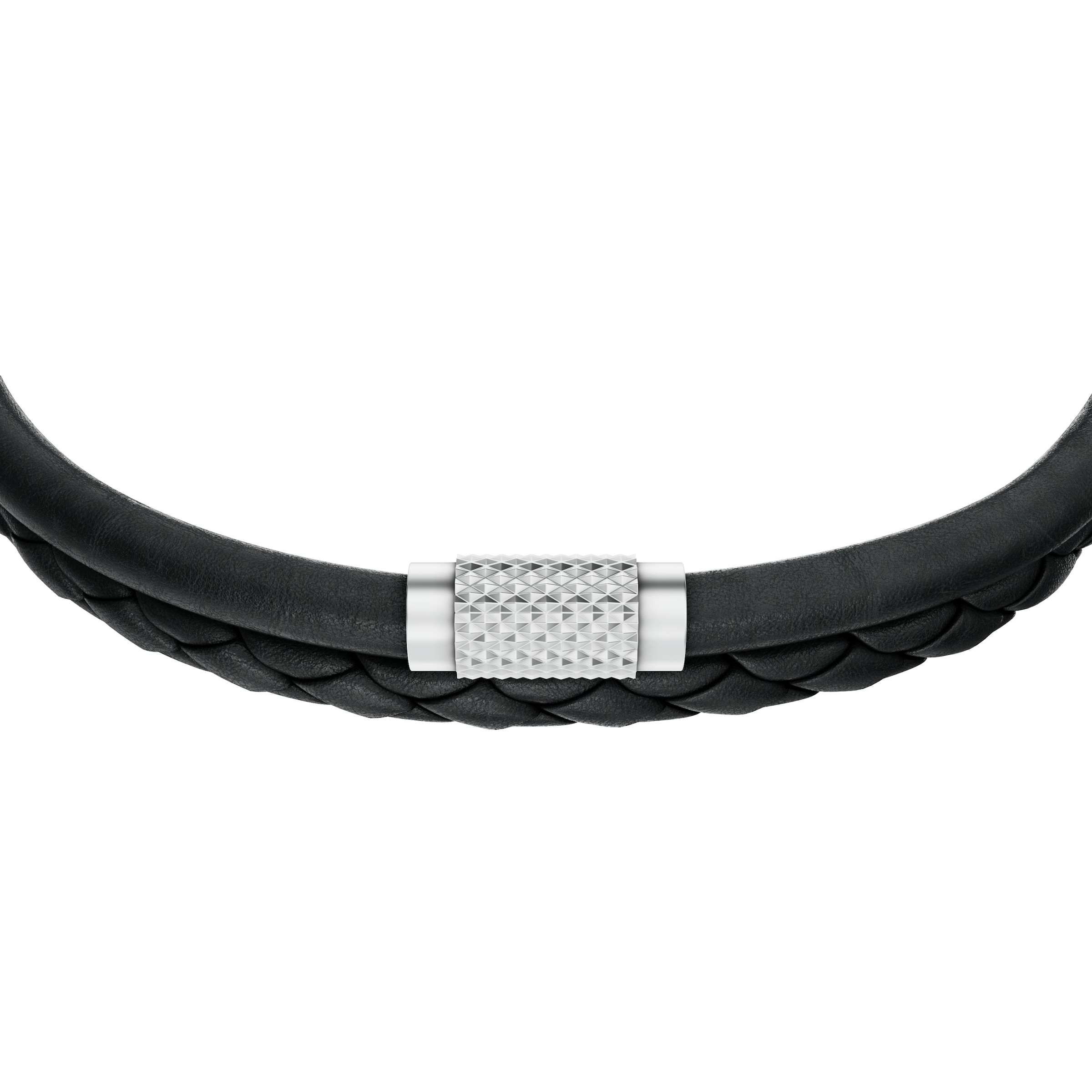 Fossil Armband »Schmuck Geschenk Edelstahl Leder Armschmuck Armkette Machine«