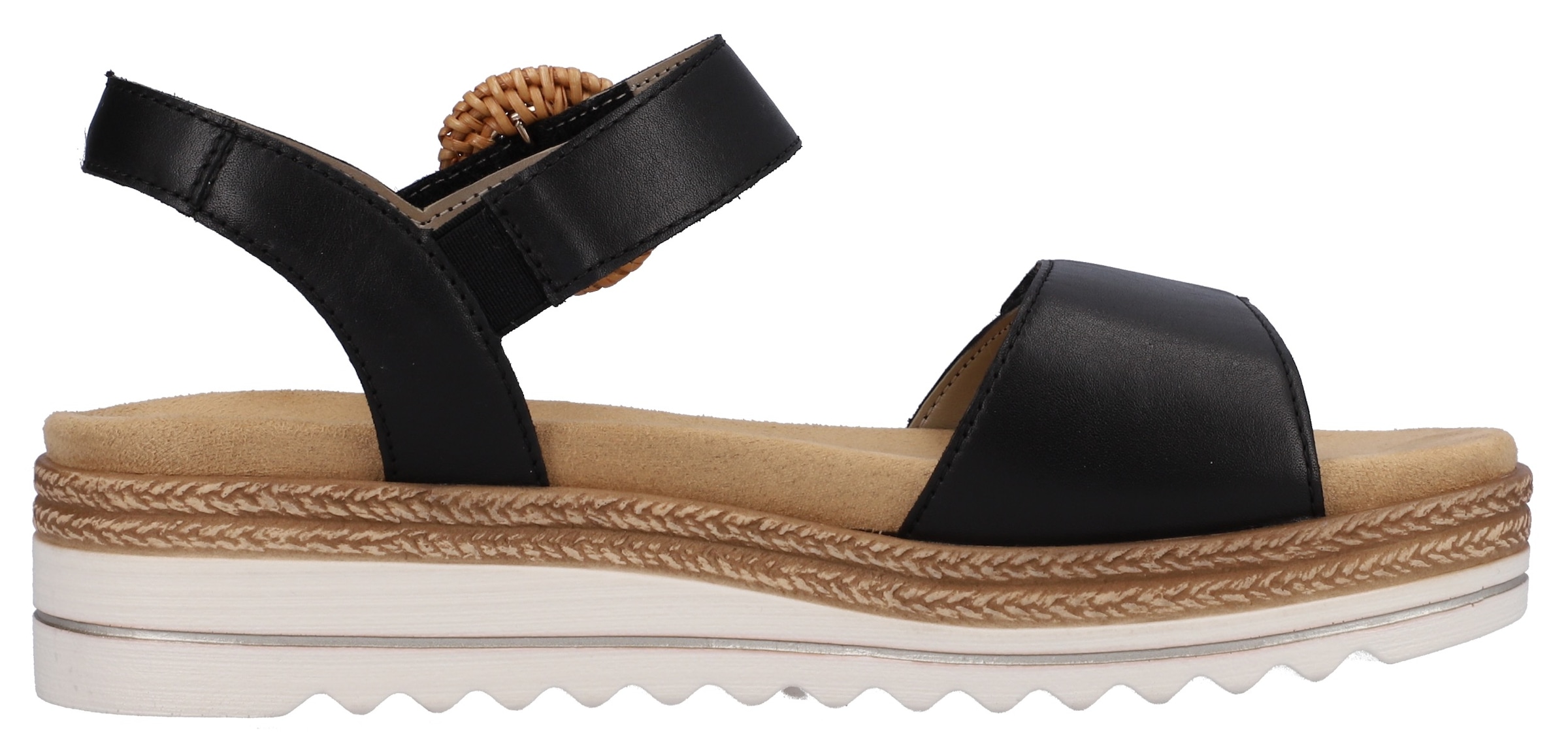 Remonte Keilsandalette, Sommerschuh, Riemchensandale mit praktischem Klettverschlüssen