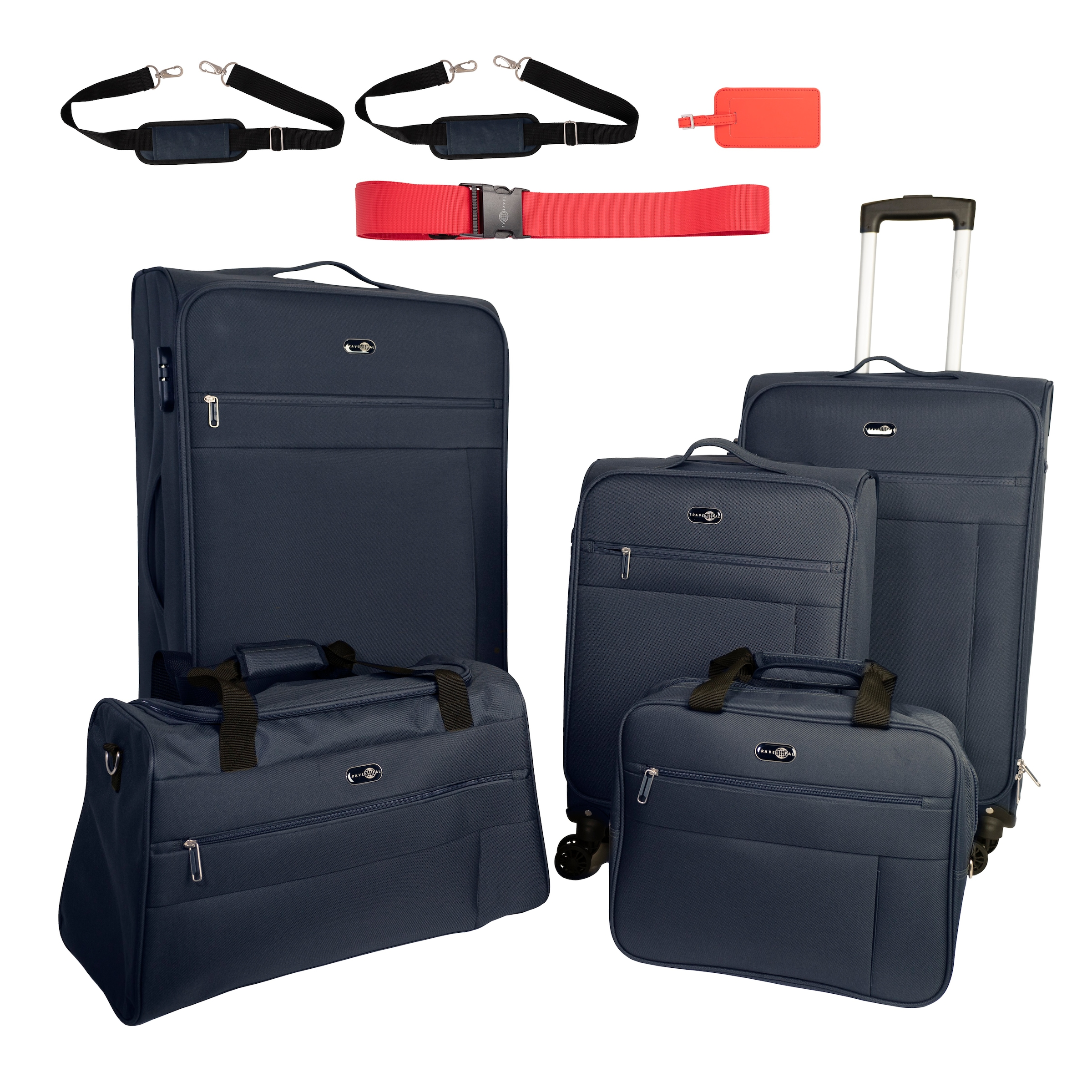 Trolleyset »Reisegepäck Trolley-Set PALMA«, (Set, 7 tlg.), 3 Koffer S/M/L,...