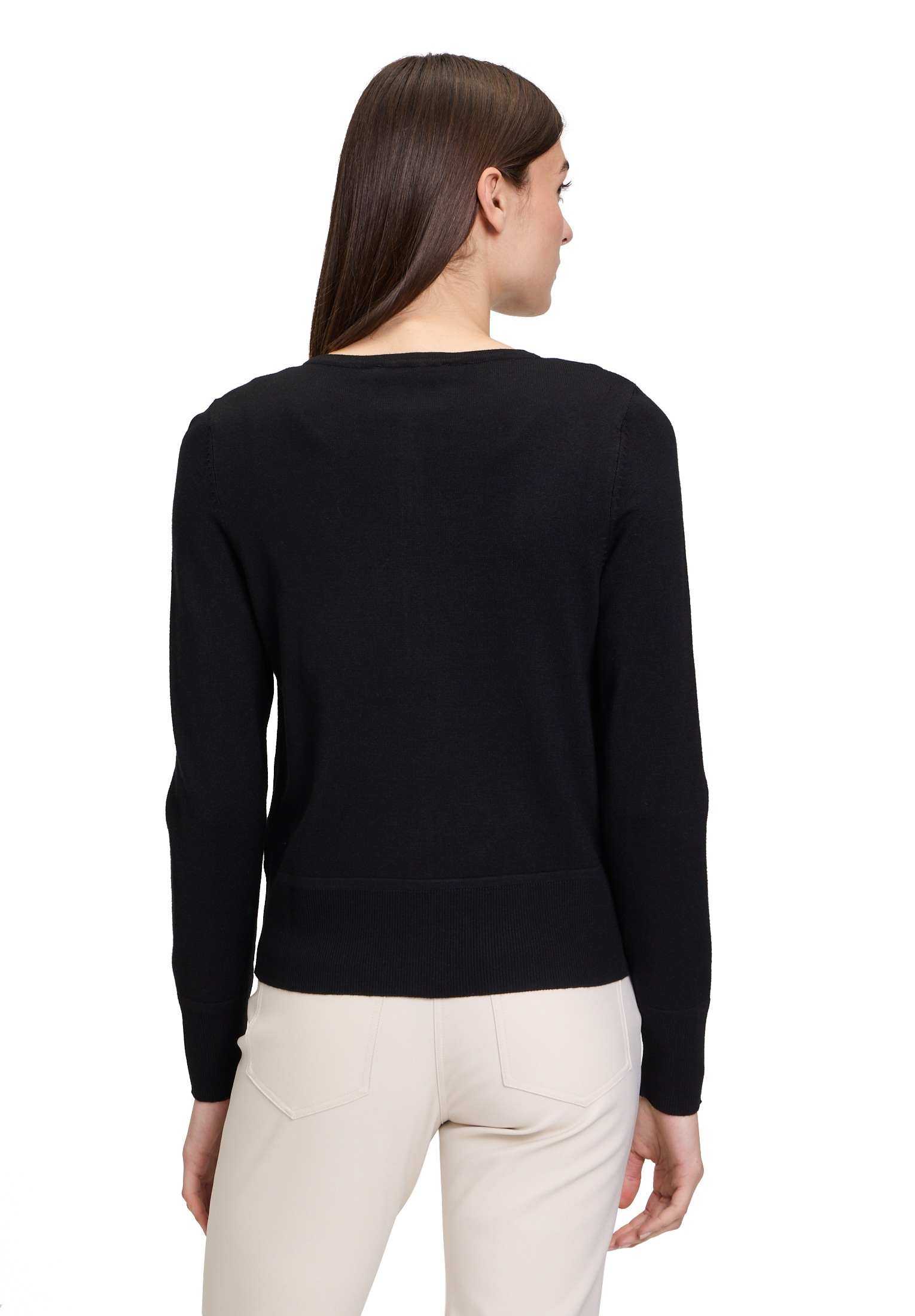 Betty Barclay Strickjacke »Betty Barclay Damen Strick-Cardigan mit Knöpfen«, Rippbündchen